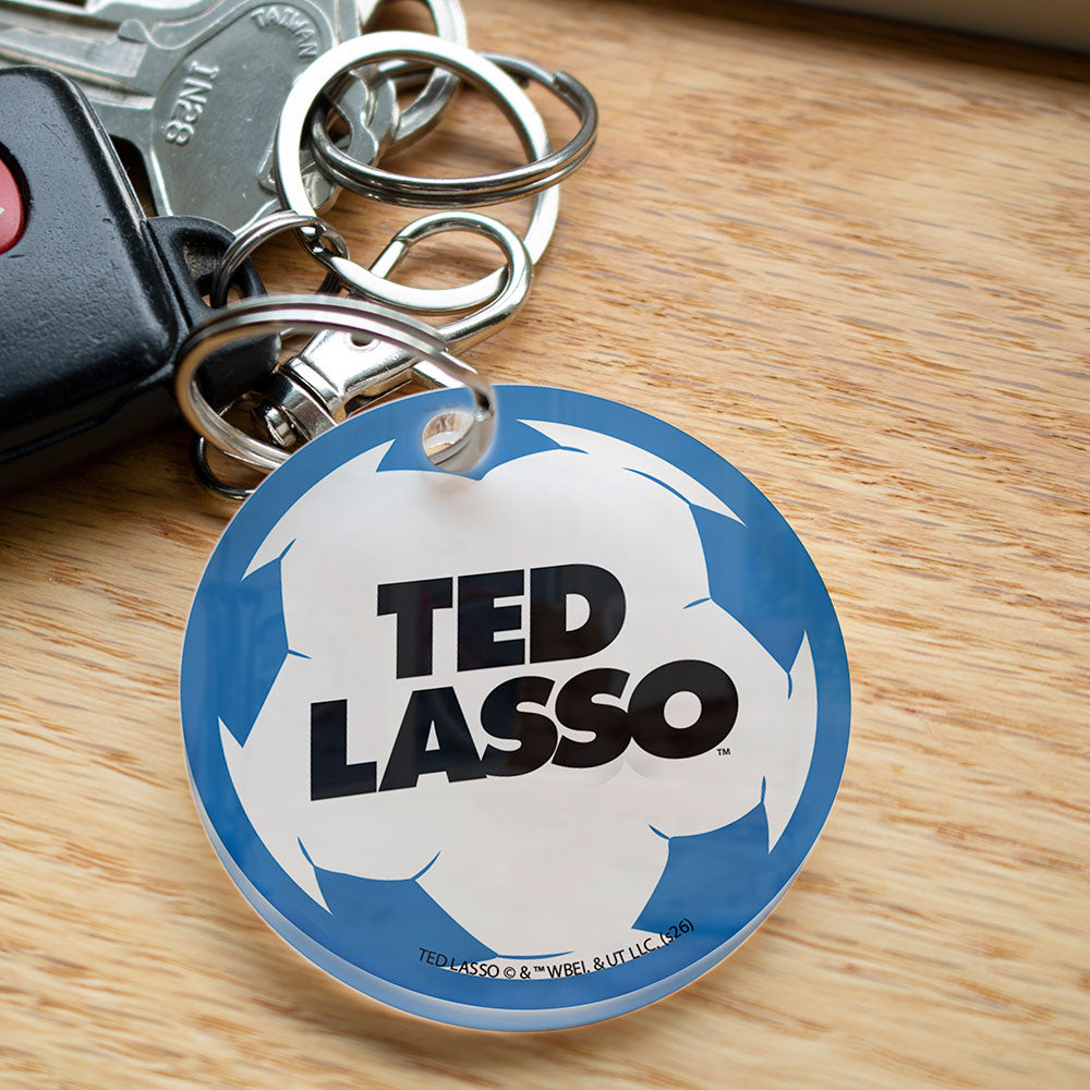 Ted Lasso (Soccer Ball Logo) 2" Circle-Shaped Acrylic Keychain ACPKRCIR913