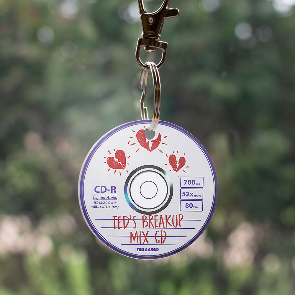 Ted Lasso (Breakup Mix CD) 2" Circle-Shaped Acrylic Keychain ACPKRCIR914