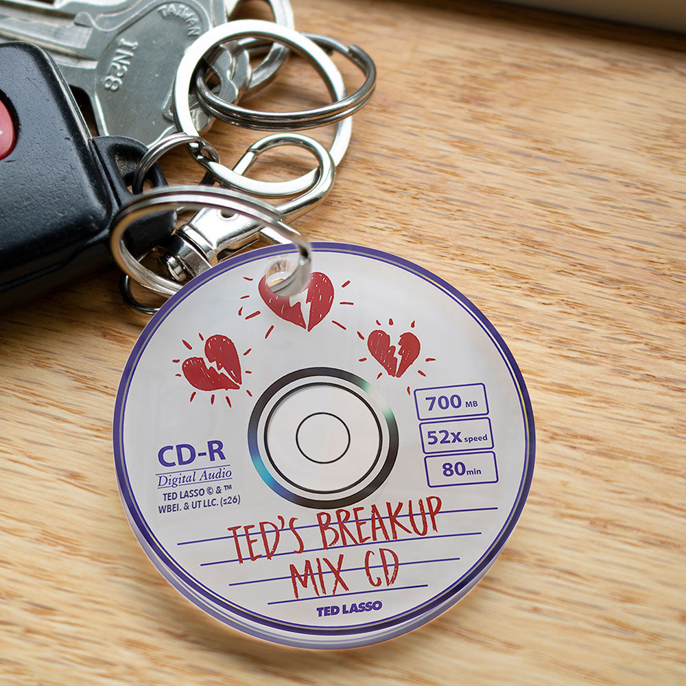 Ted Lasso (Breakup Mix CD) 2" Circle-Shaped Acrylic Keychain ACPKRCIR914