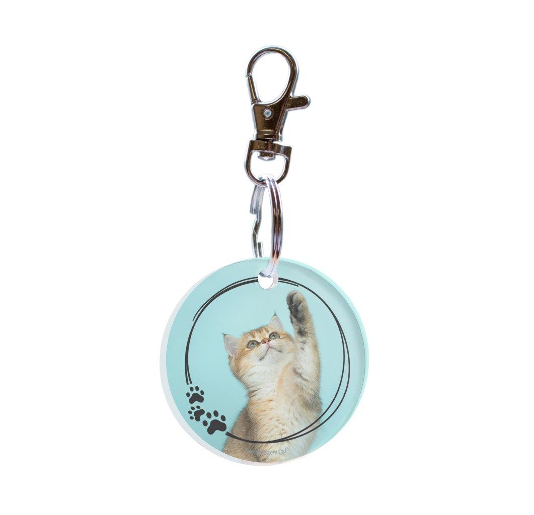 Trend Setters Original (Pet Paws) Personalized Circle Shaped Acrylic Keychain ACPKRCIRU889