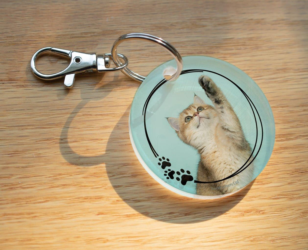 Trend Setters Original (Pet Paws) Personalized Circle Shaped Acrylic Keychain ACPKRCIRU889