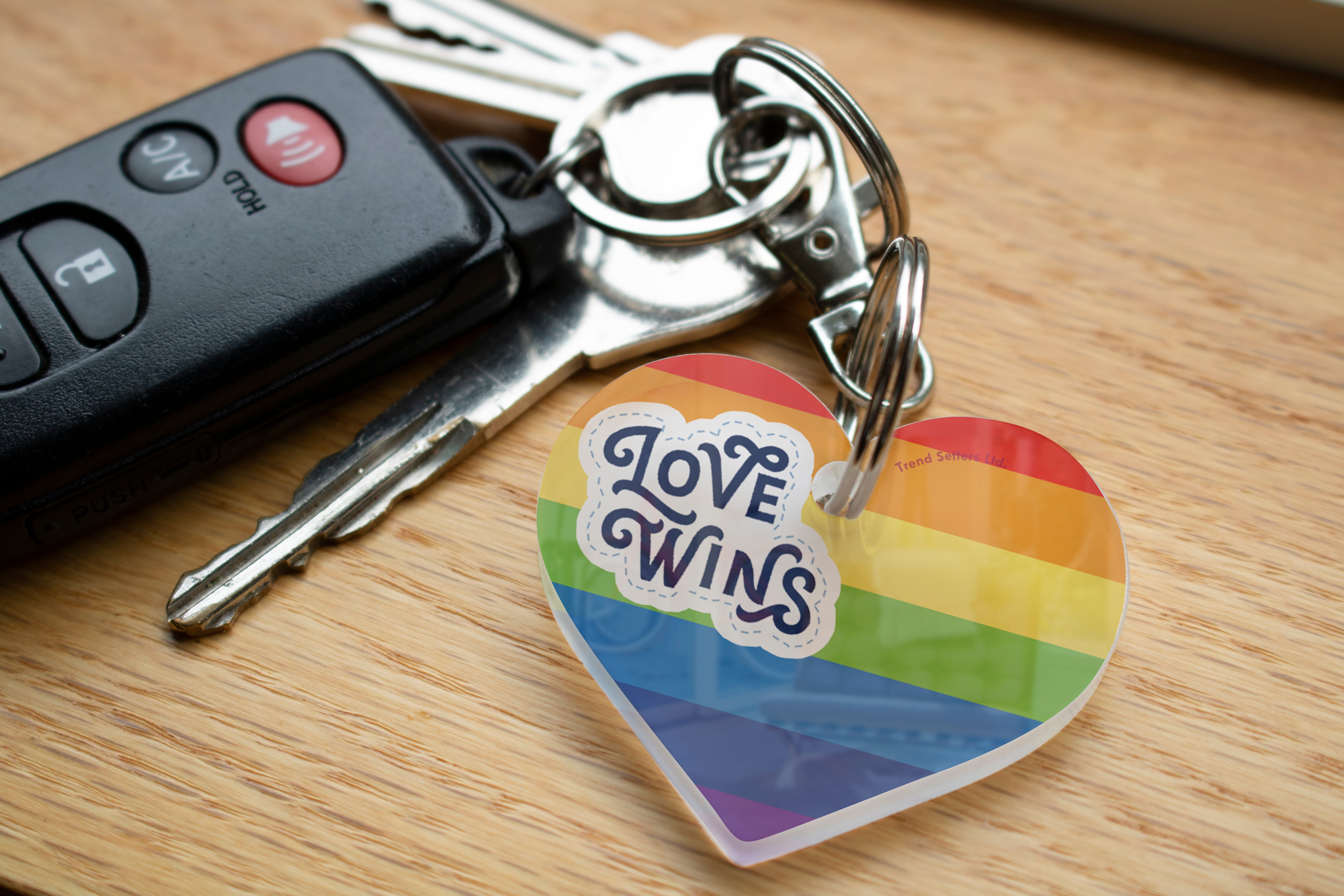Pride Collection (Love Wins) Acrylic Keychain ACPKRHEART593
