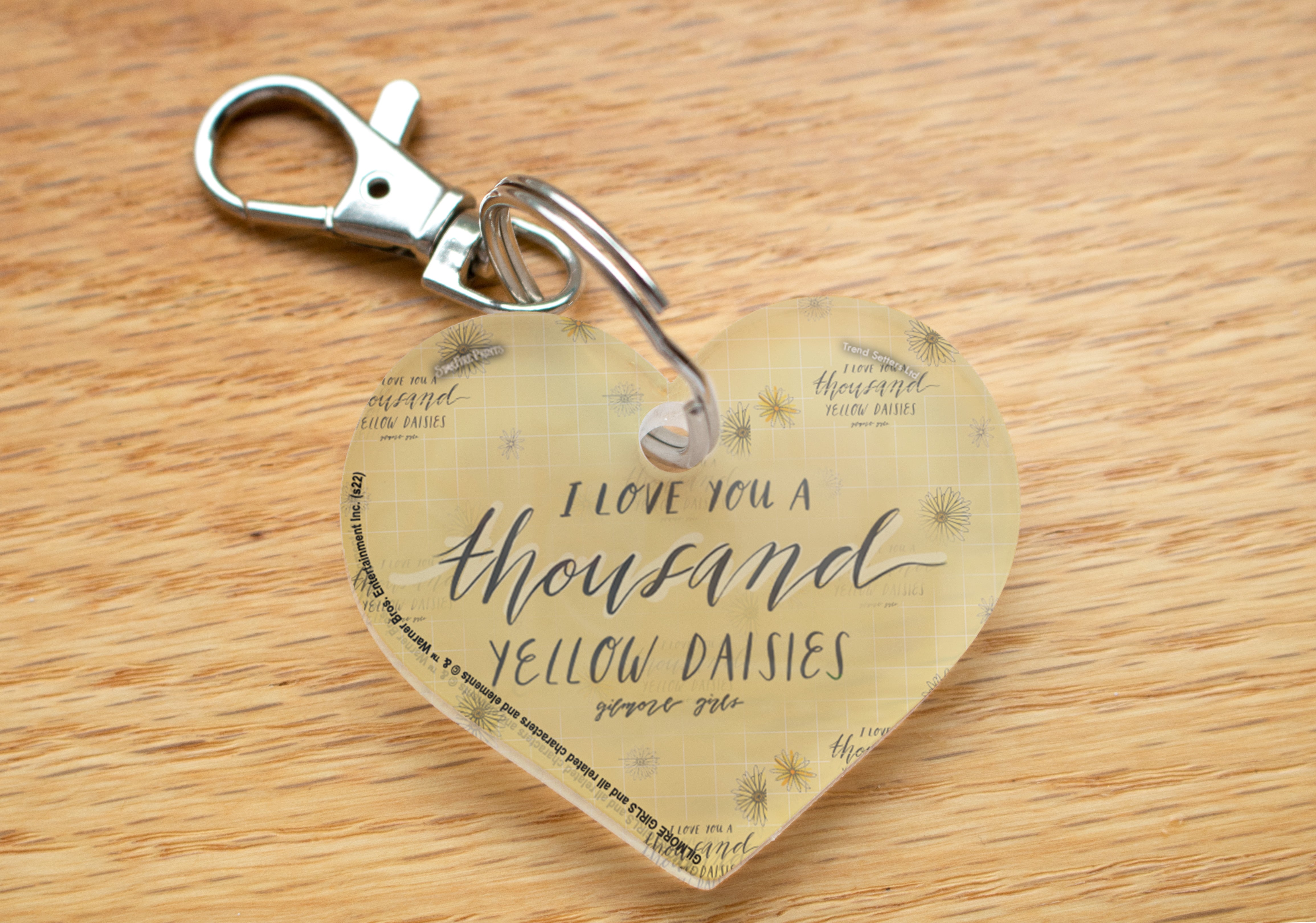 Gilmore Girls (I Love You A Thousand Yellow Daisies) Heart Shaped Acrylic Keychain ACPKRHEART703