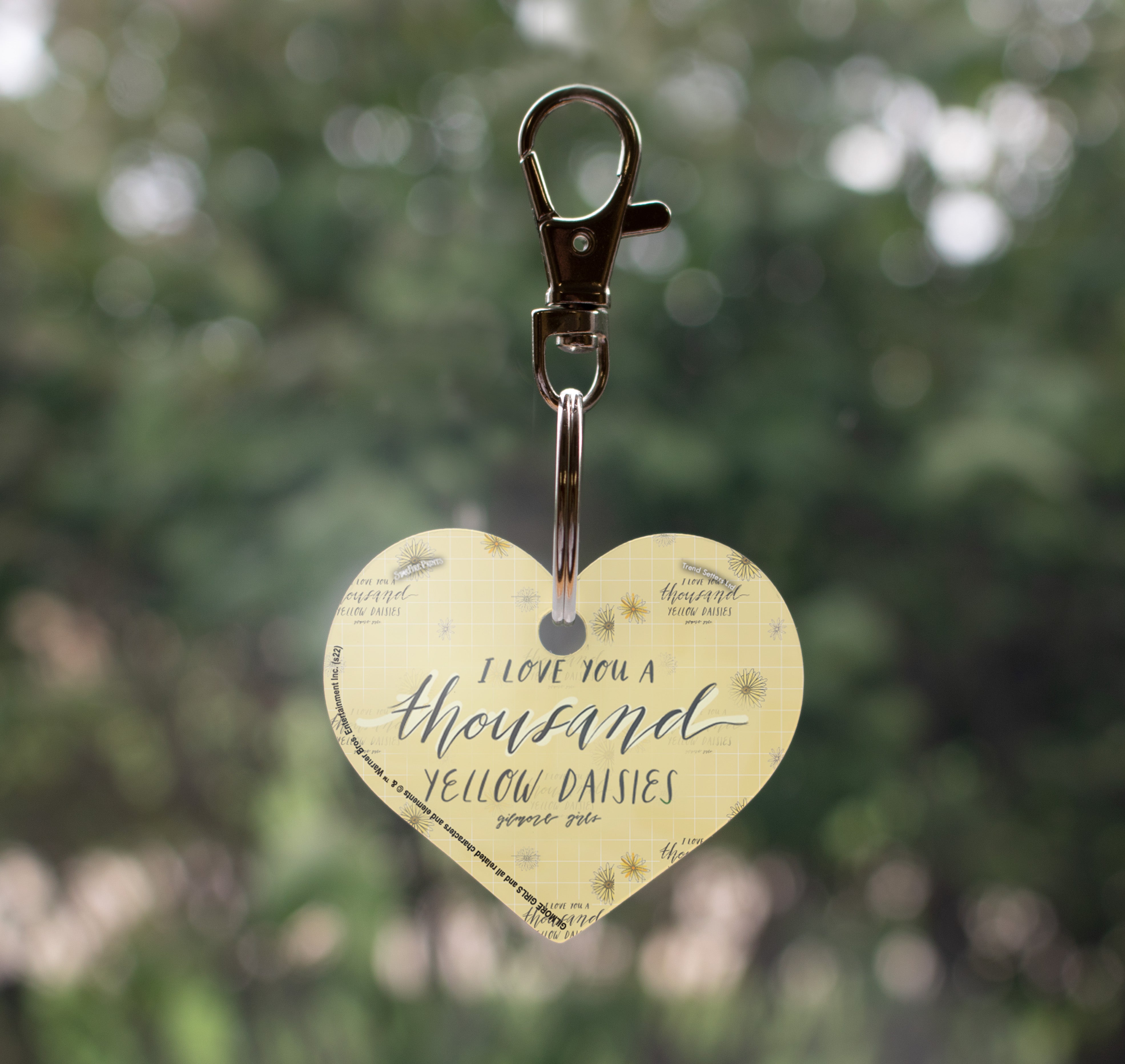 Gilmore Girls (I Love You A Thousand Yellow Daisies) Heart Shaped Acrylic Keychain ACPKRHEART703