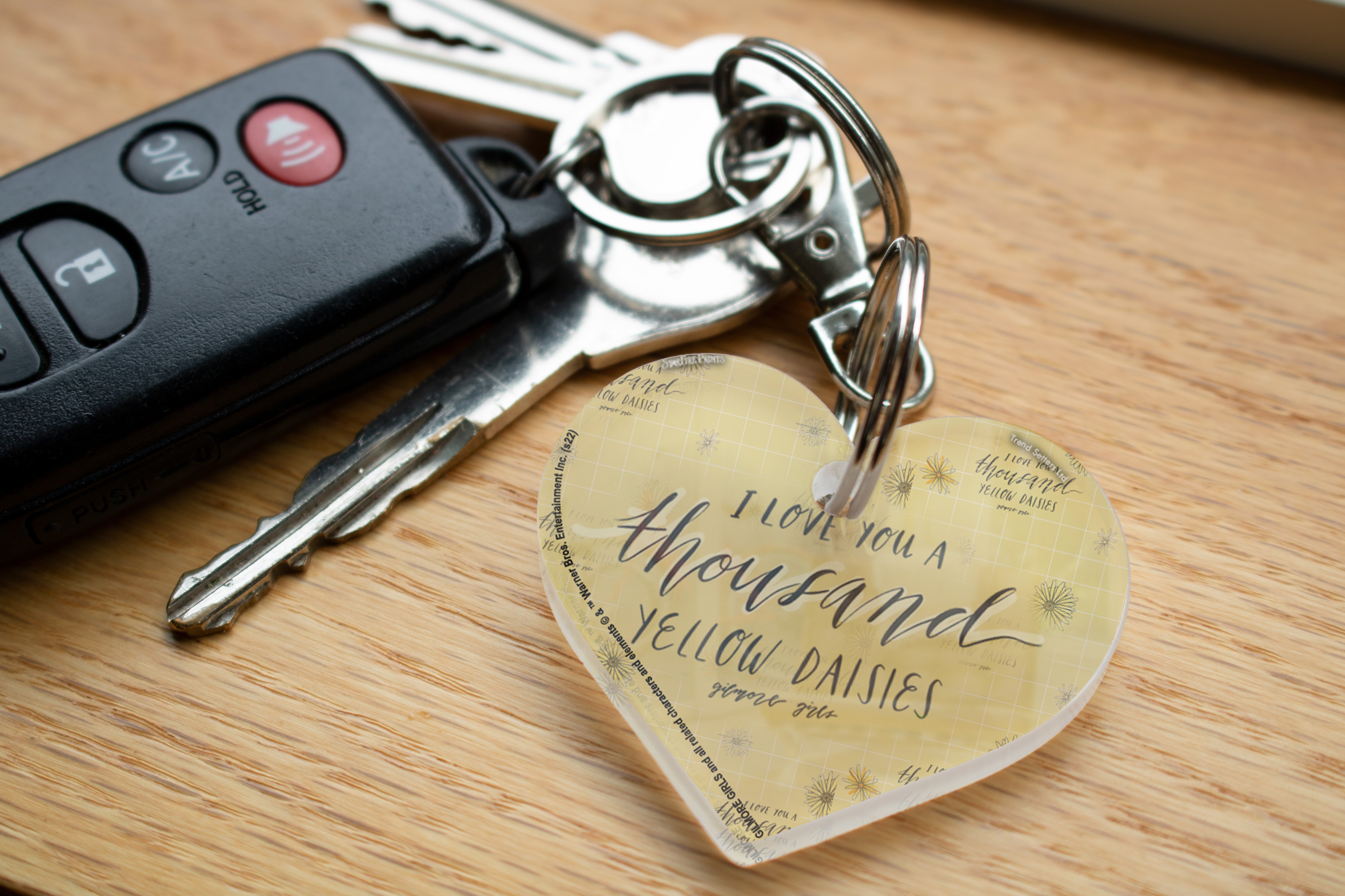 Gilmore Girls (I Love You A Thousand Yellow Daisies) Heart Shaped Acrylic Keychain ACPKRHEART703