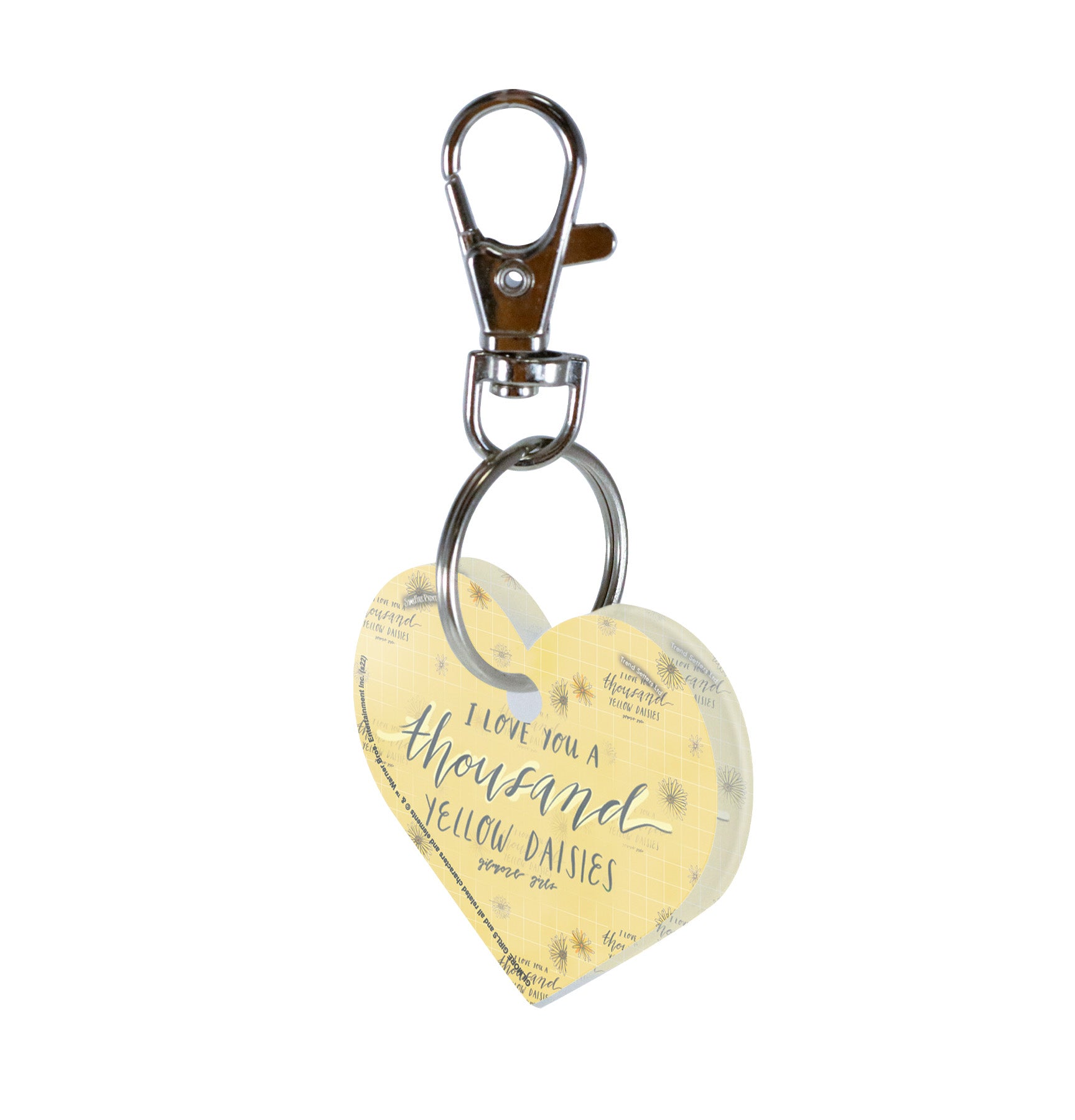 Gilmore Girls (I Love You A Thousand Yellow Daisies) Heart Shaped Acrylic Keychain ACPKRHEART703