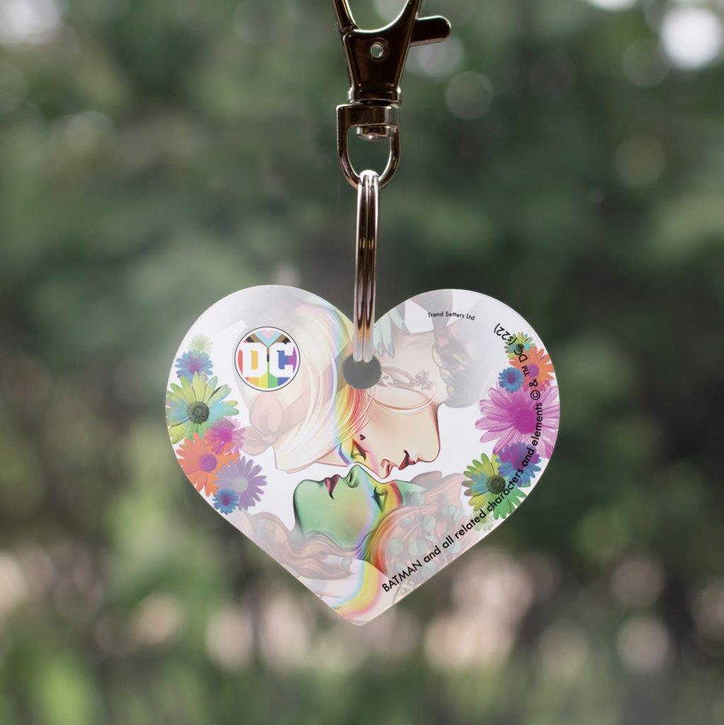 DC Comics (Harley and Ivy Pride) Heart Shaped Acrylic Keychain ACPKRHEART736