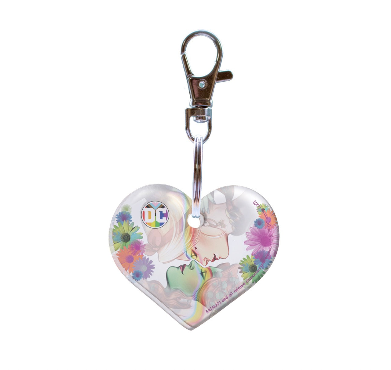 DC Comics (Harley and Ivy Pride) Heart Shaped Acrylic Keychain ACPKRHEART736