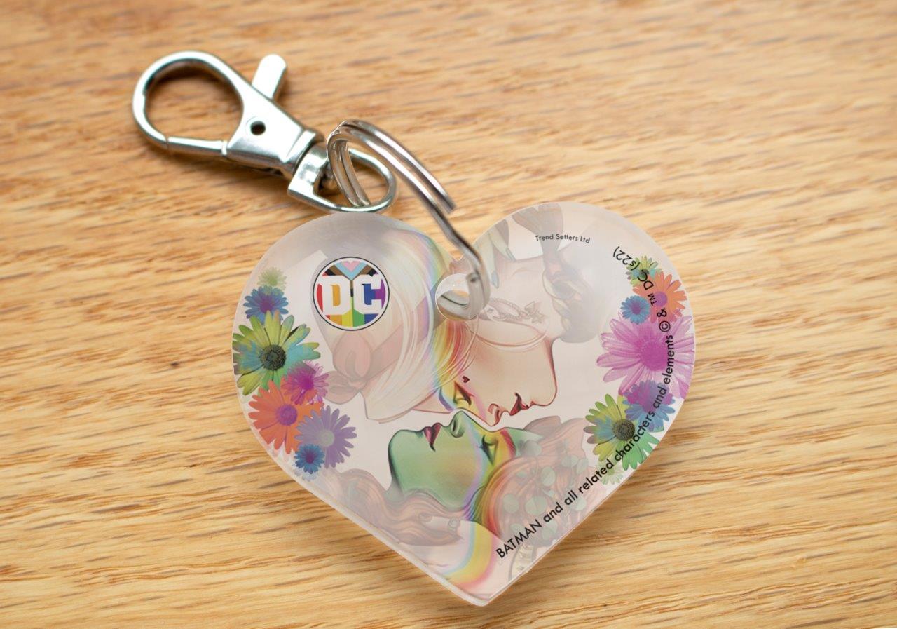 DC Comics (Harley and Ivy Pride) Heart Shaped Acrylic Keychain ACPKRHEART736
