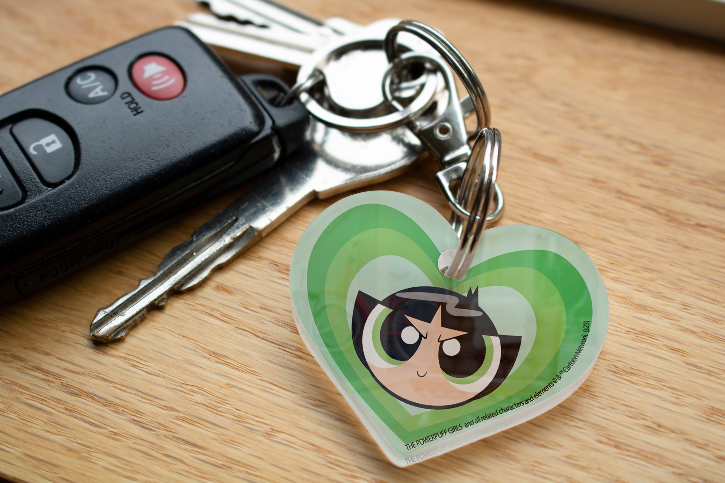 Powerpuff Girls (Buttercup) Heart Shaped Acrylic Keychain ACPKRHEART793