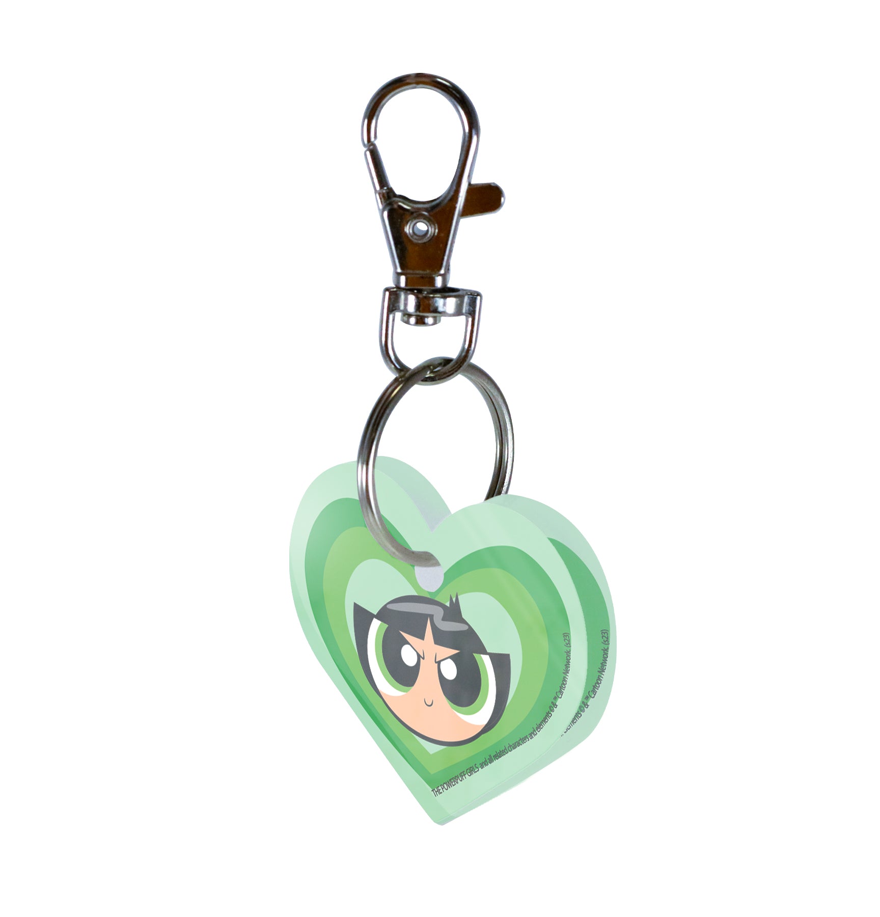 Powerpuff Girls (Buttercup) Heart Shaped Acrylic Keychain ACPKRHEART793
