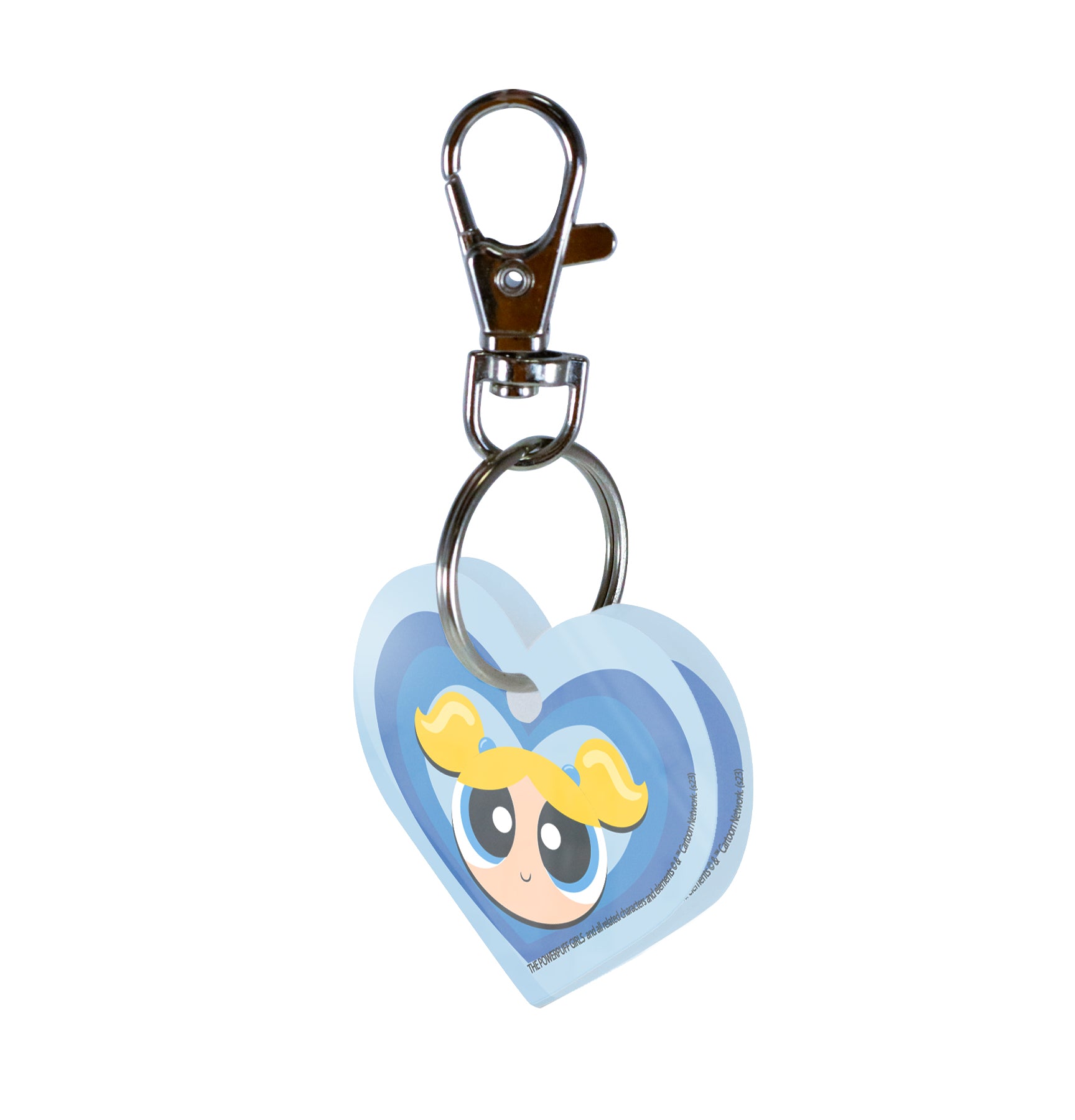 Powerpuff Girls (Bubbles) Heart Shaped Acrylic Keychain ACPKRHEART794