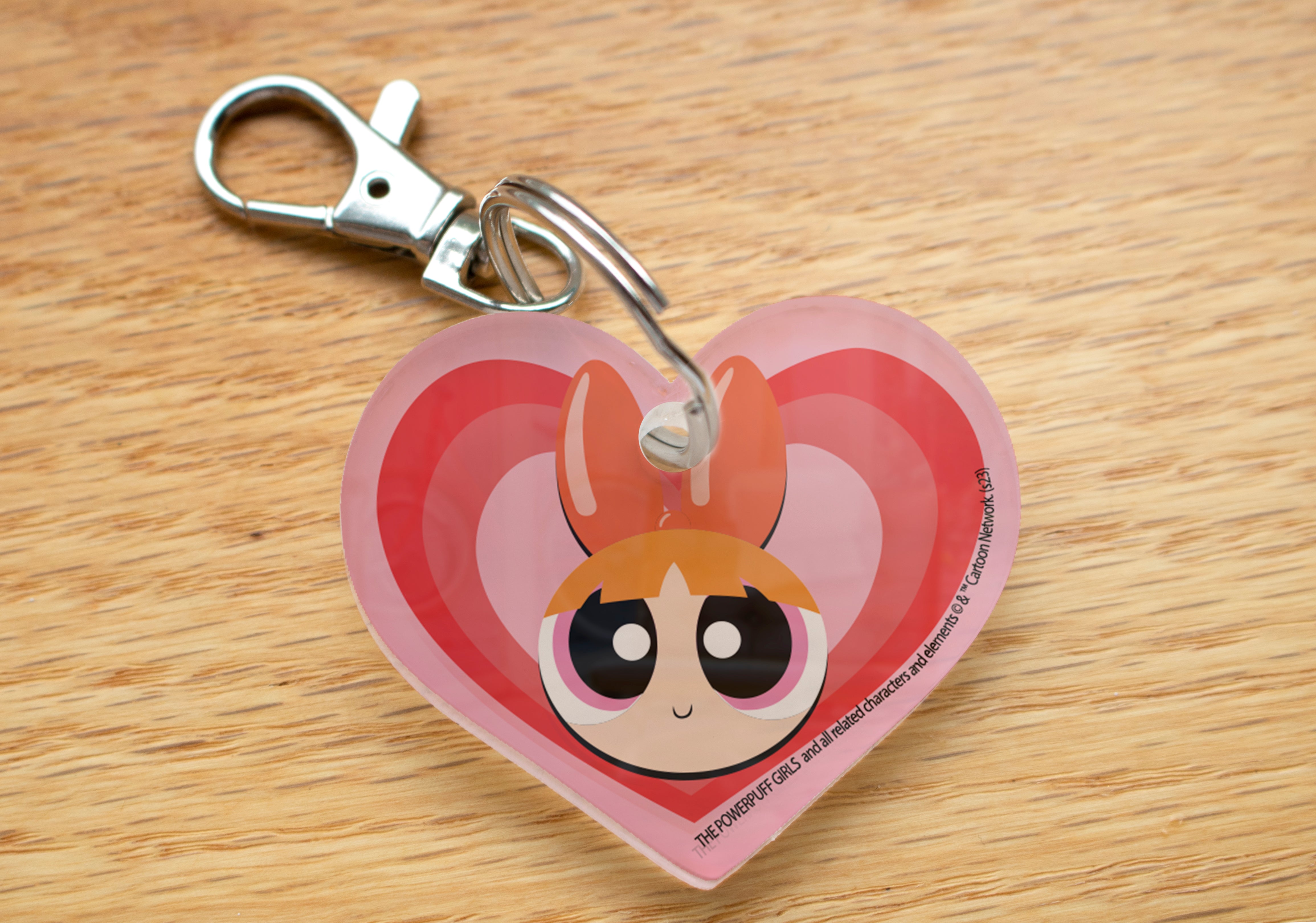 Powerpuff Girls (Blossom) Heart Shaped Acrylic Keychain ACPKRHEART795