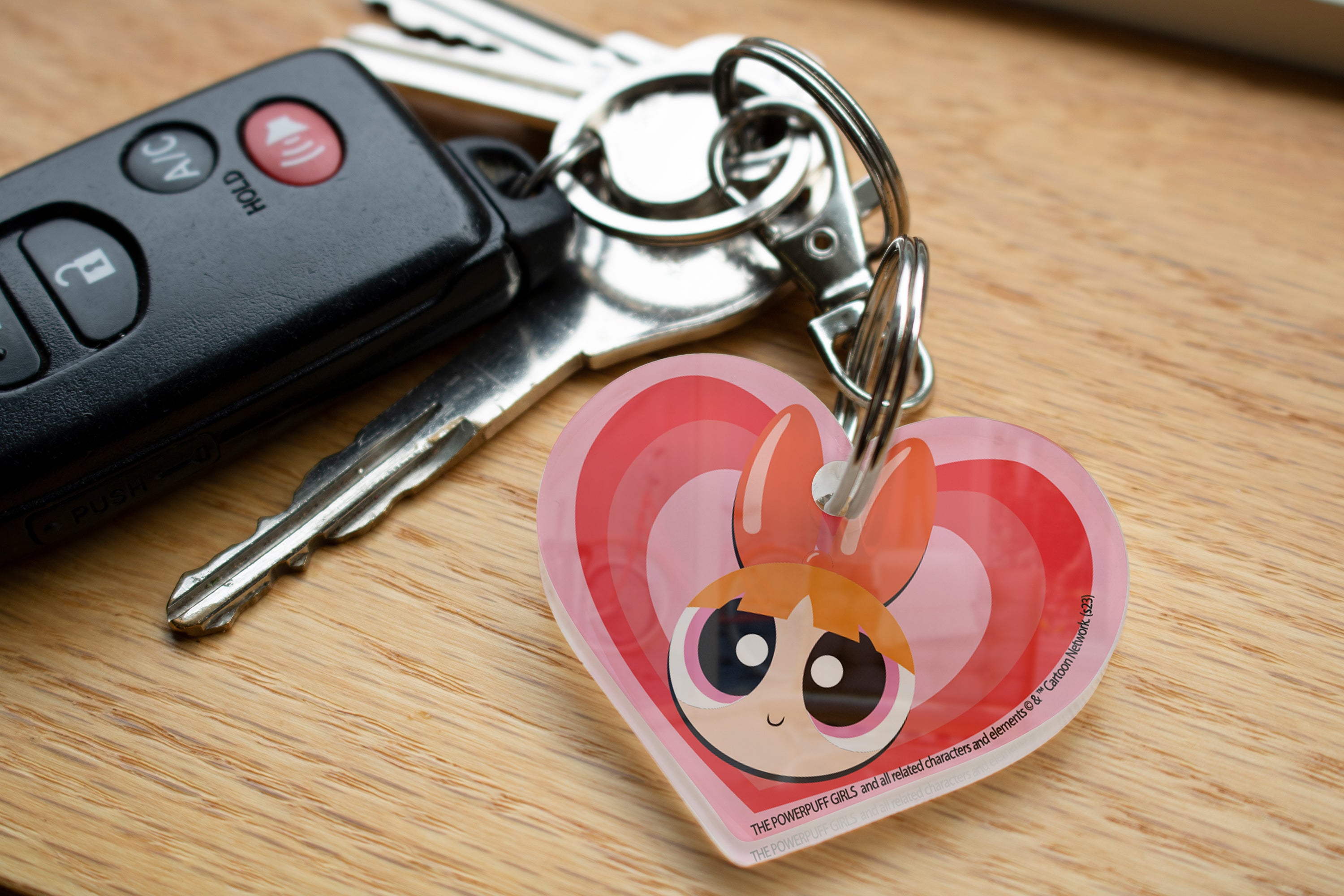 Powerpuff Girls (Blossom) Heart Shaped Acrylic Keychain ACPKRHEART795