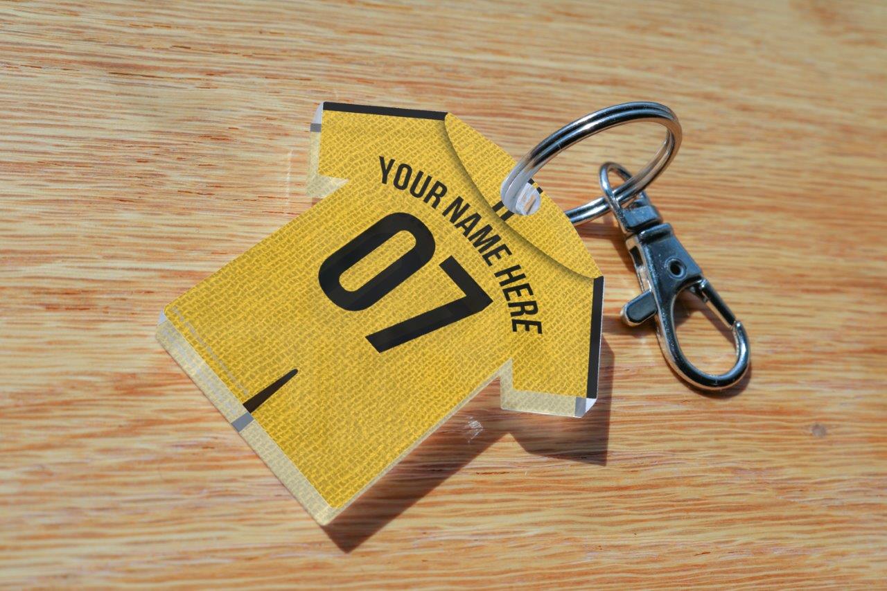 Harry Potter (Hufflepuff Jersey - Personalized) Acrylic Keychain ACPKRJERSEY507