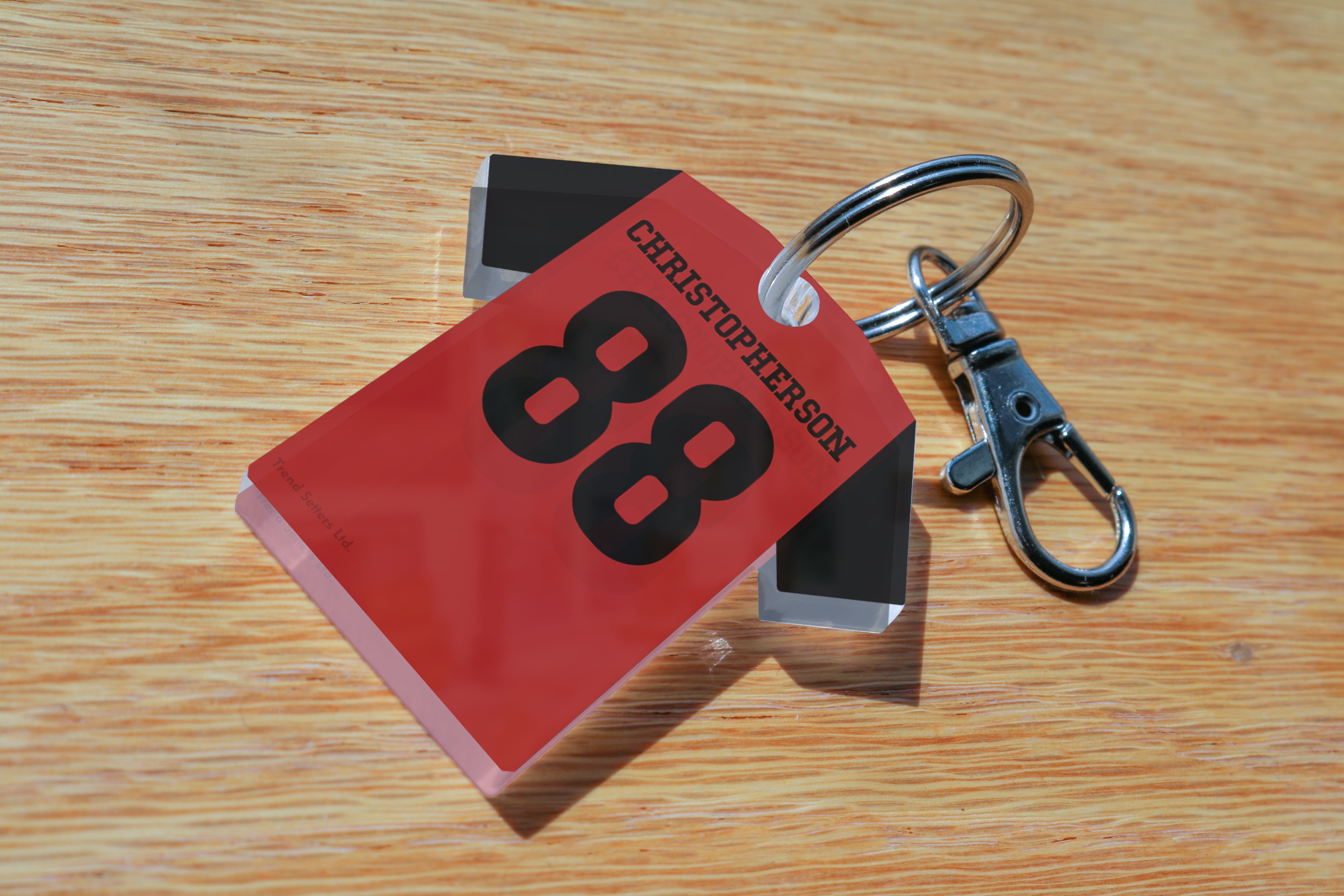 Sports Collection (Team Jersey - Personalized) Acrylic Keychain ACPKRJERSEY557