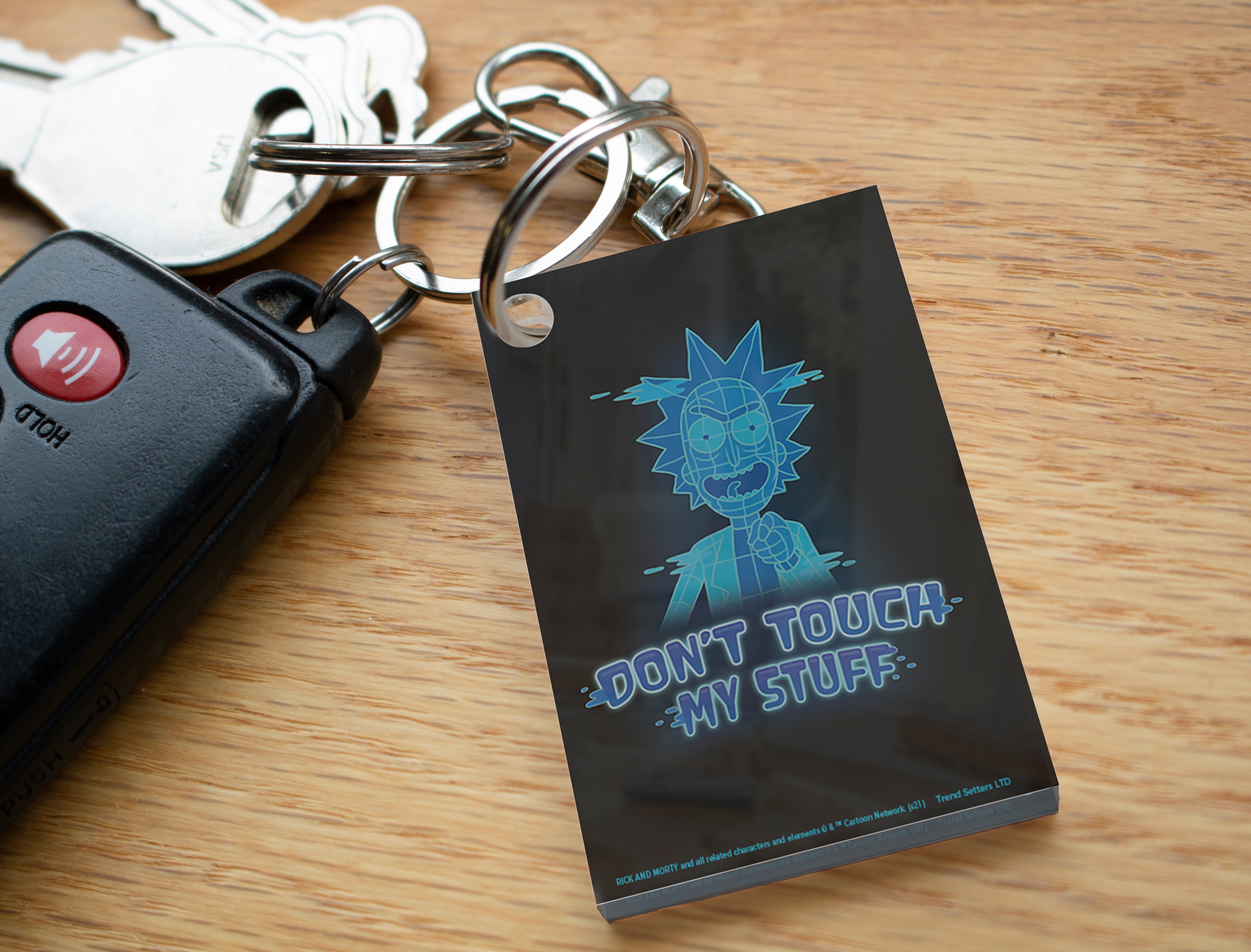 Rick and Morty (Dont Touch My Stuff) Acrylic Keychain ACPKRREC676