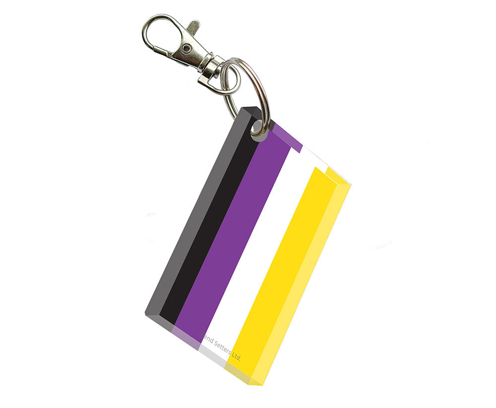 Trend Setters Original (Pride Flag) Personalized Rectangle-Shaped Acrylic Keychain ACPKRREC912