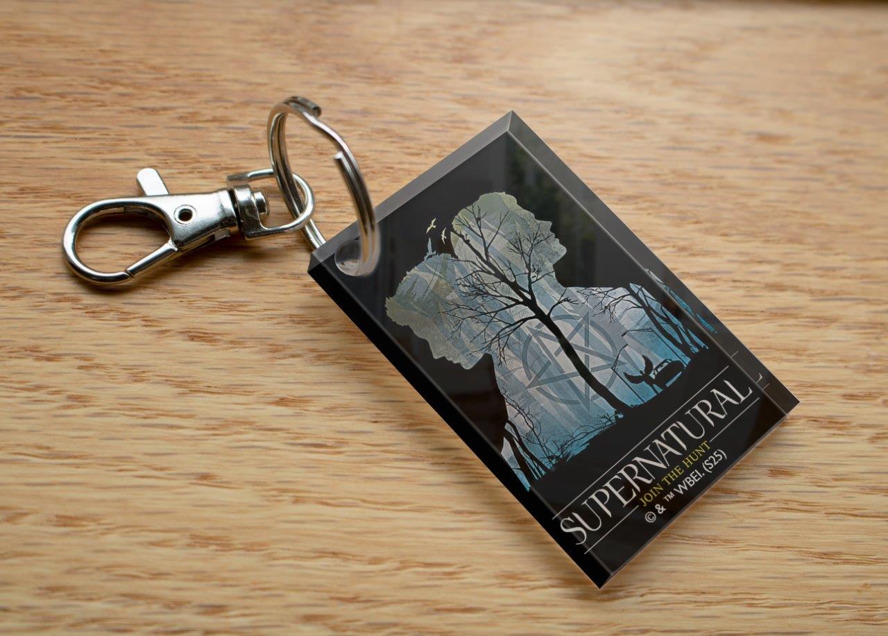 Supernatural (Silhouettes) Rectangle Shaped Acrylic Keychain ACPKRREC878