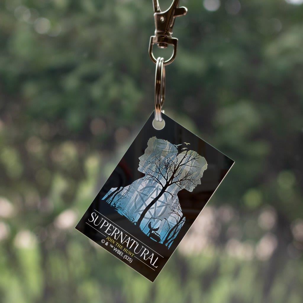 Supernatural (Silhouettes) Rectangle Shaped Acrylic Keychain ACPKRREC878