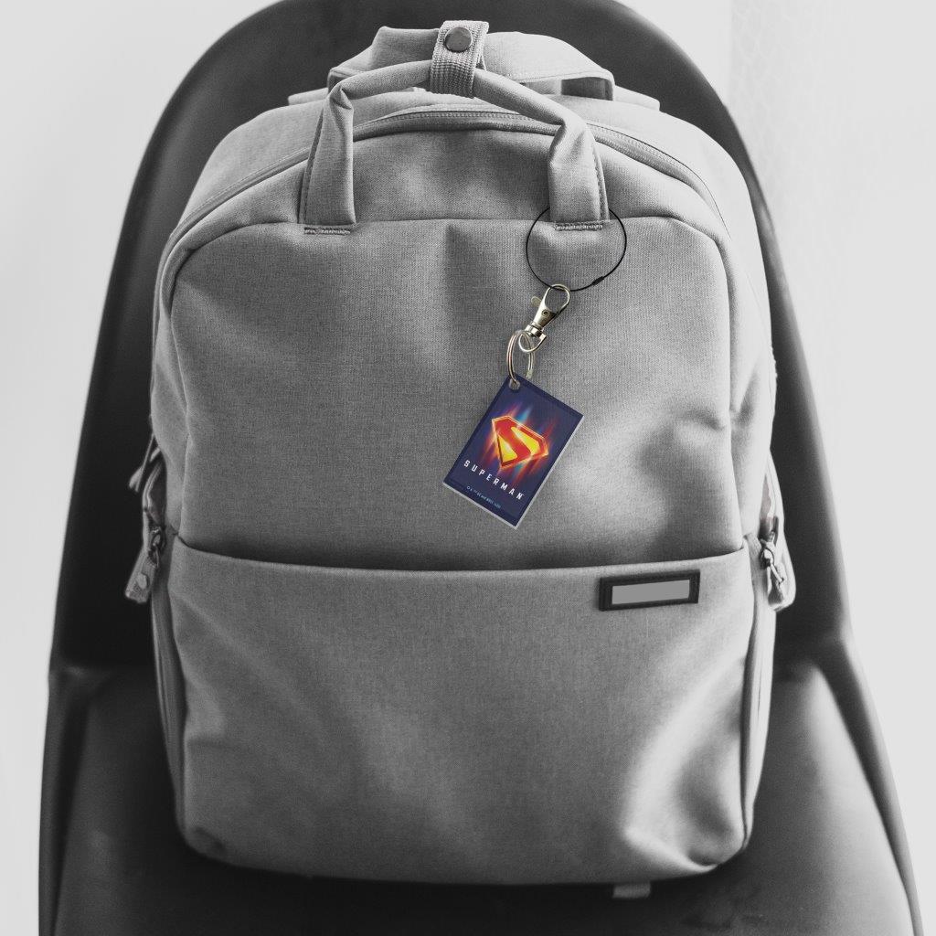 Superman 2025 (Blazing Shield) Rectangle Shaped Acrylic Keychain ACPKRREC879