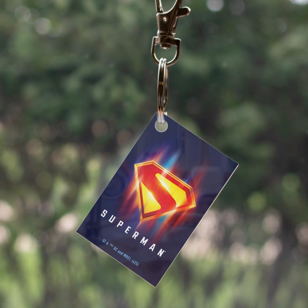 Superman 2025 (Blazing Shield) Rectangle Shaped Acrylic Keychain ACPKRREC879