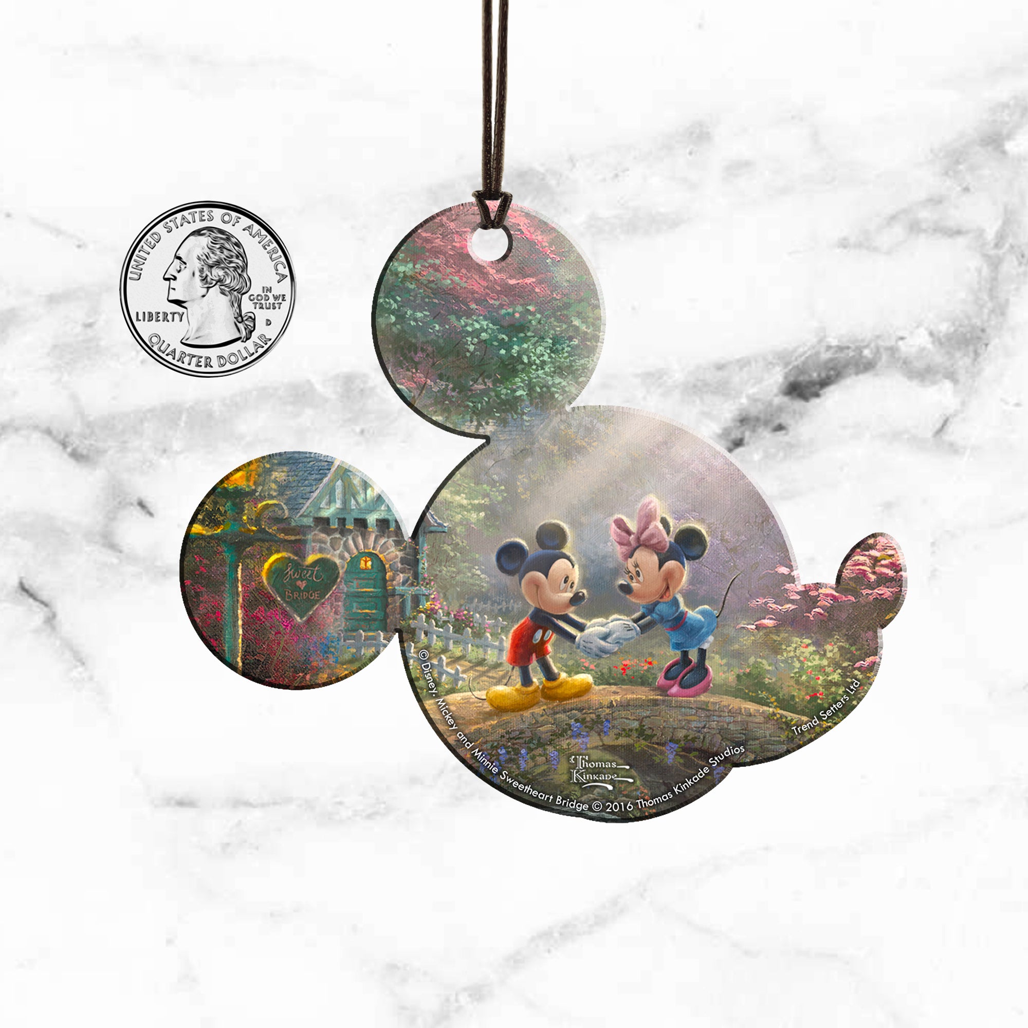 Disney (Mickey and Minnie Mouse - Sweetheart Bridge) Hanging Acrylic Print ACPMICKEY177