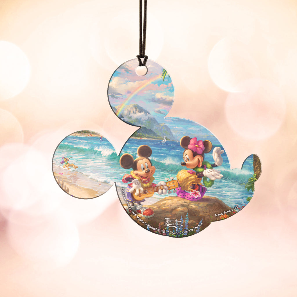 Disney (Mickey and Minnie Mouse in Hawaii) Hanging Acrylic Print ACPMICKEY235