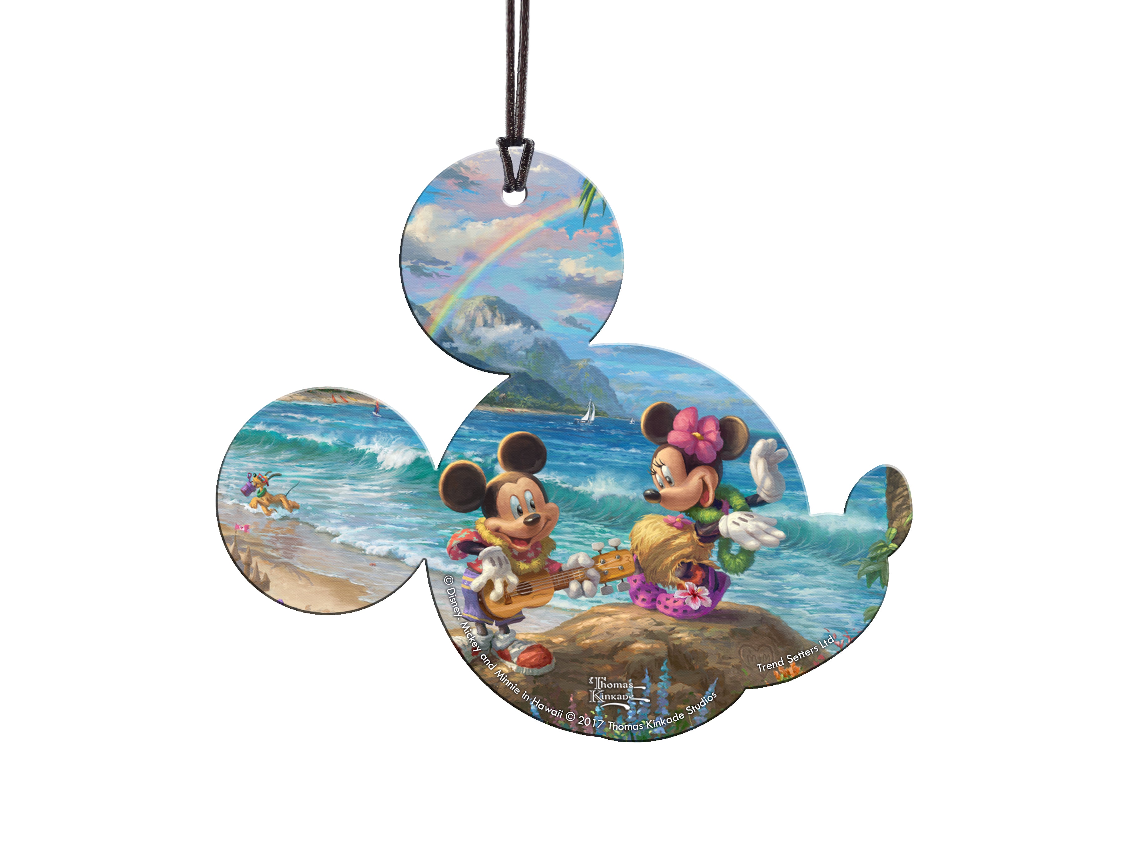 Disney (Mickey and Minnie Mouse in Hawaii) Hanging Acrylic Print ACPMICKEY235