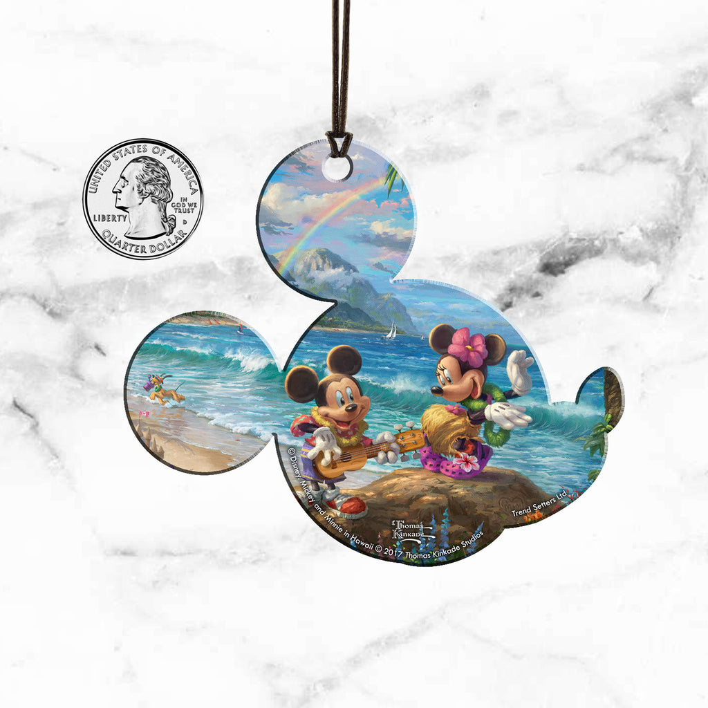 Disney (Mickey and Minnie Mouse in Hawaii) Hanging Acrylic Print ACPMICKEY235