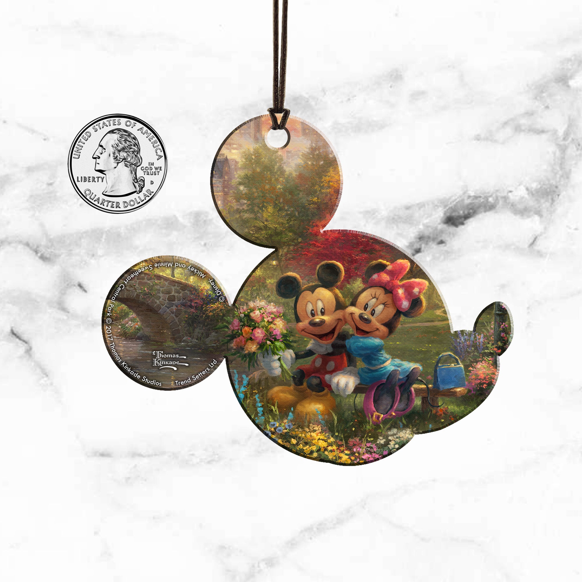 Disney (Mickey and Minnie Mouse - Sweetheart Central Park) Hanging Acrylic Print ACPMICKEY310