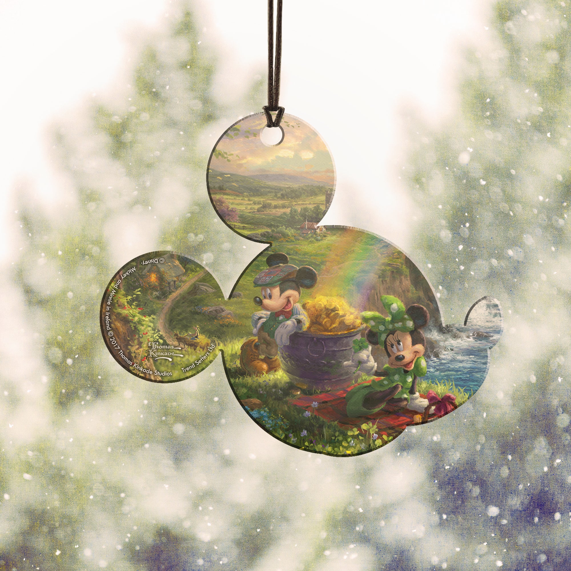 Disney (Mickey and Minnie Mouse in Ireland) Hanging Acrylic Print ACPMICKEY323