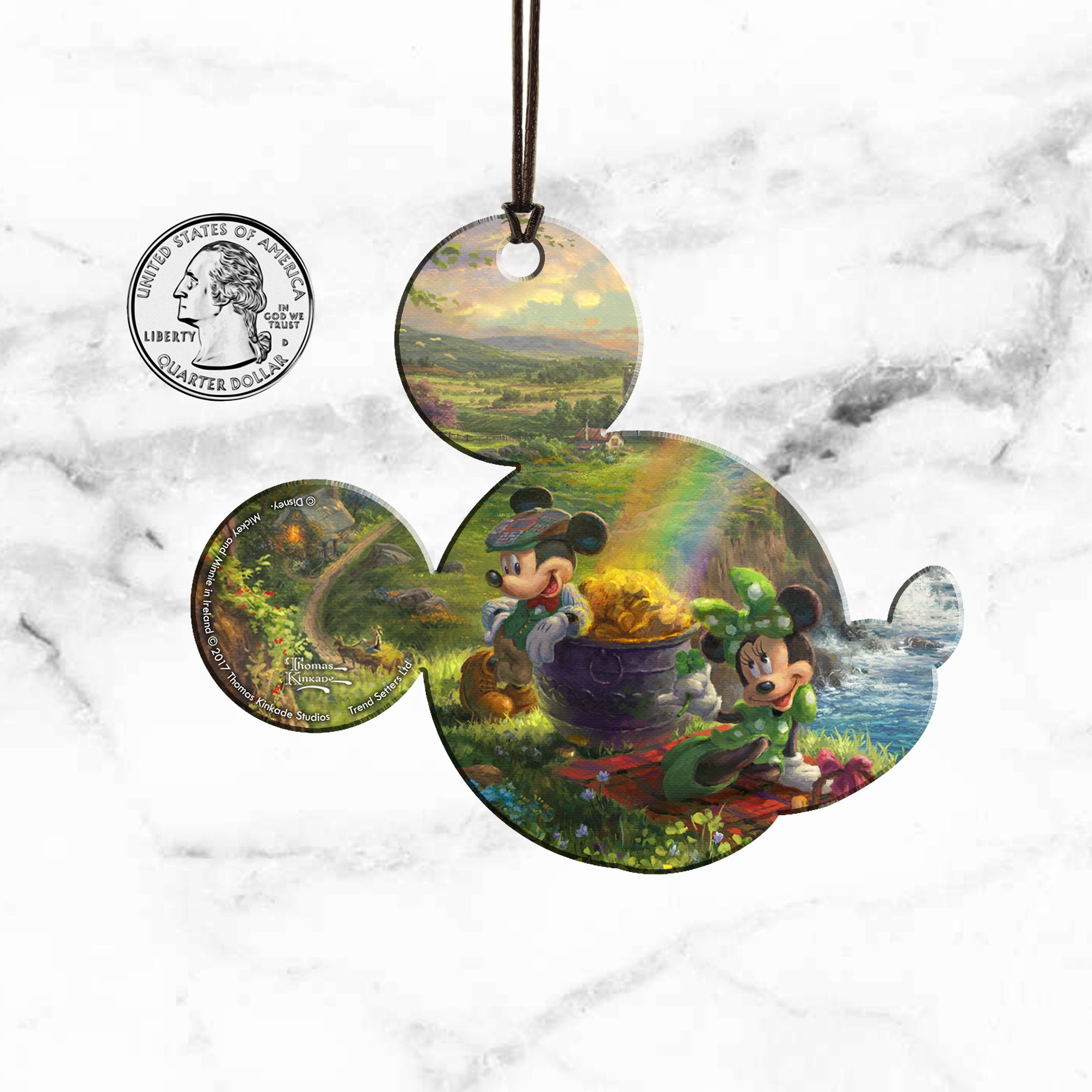 Disney (Mickey and Minnie Mouse in Ireland) Hanging Acrylic Print ACPMICKEY323