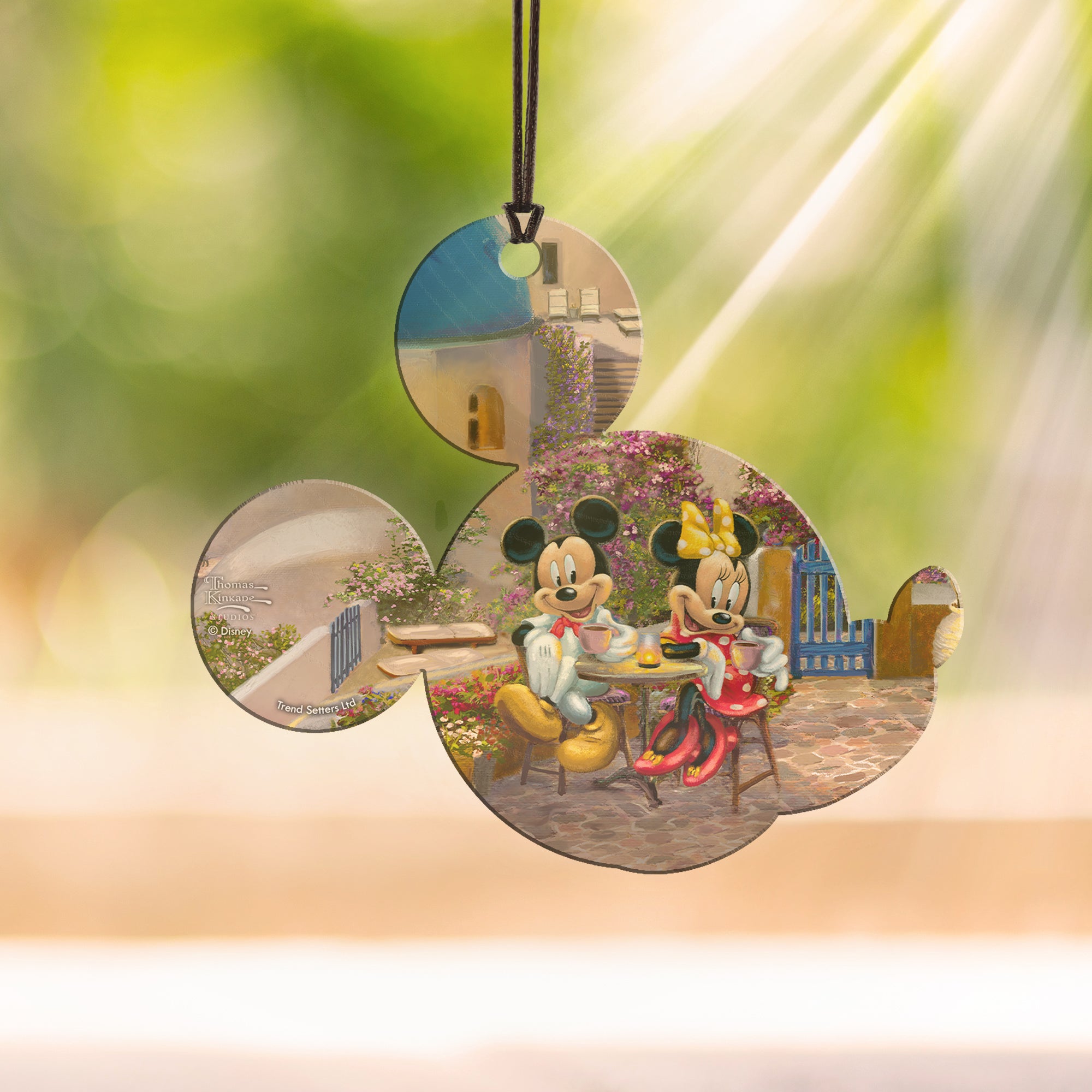 Disney (Mickey and Minnie Mouse in Greece) Hanging Acrylic Print ACPMICKEY647