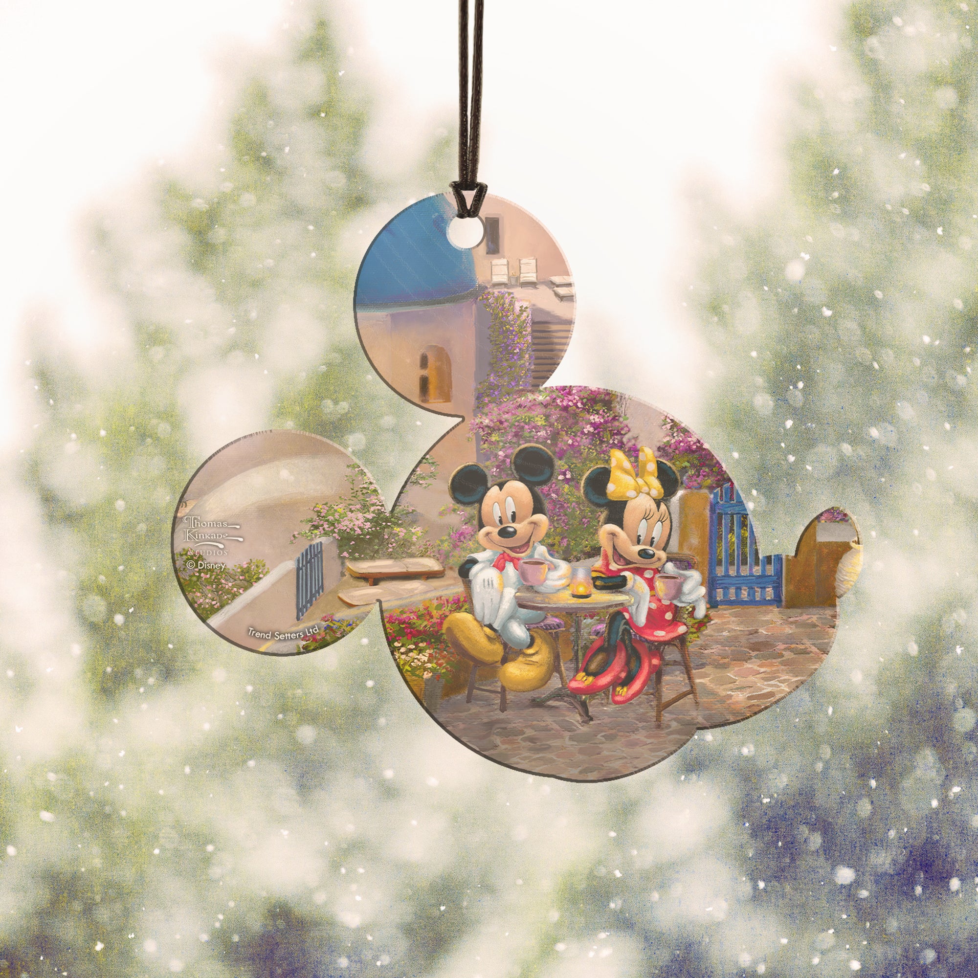 Disney (Mickey and Minnie Mouse in Greece) Hanging Acrylic Print ACPMICKEY647