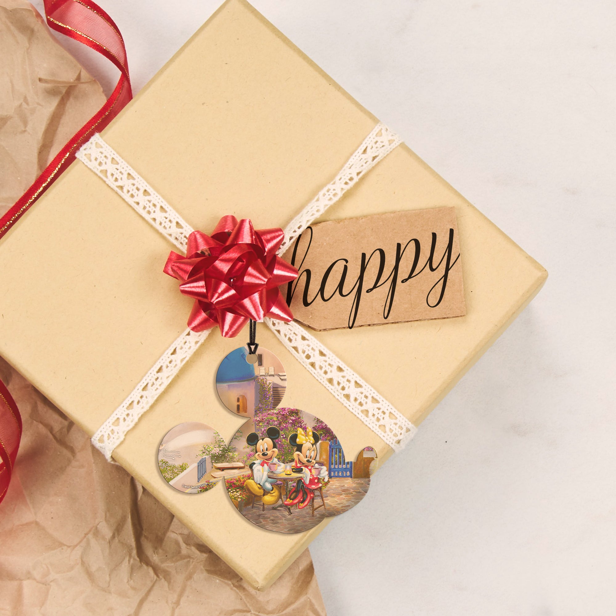 Disney (Mickey and Minnie Mouse in Greece) Hanging Acrylic Print ACPMICKEY647