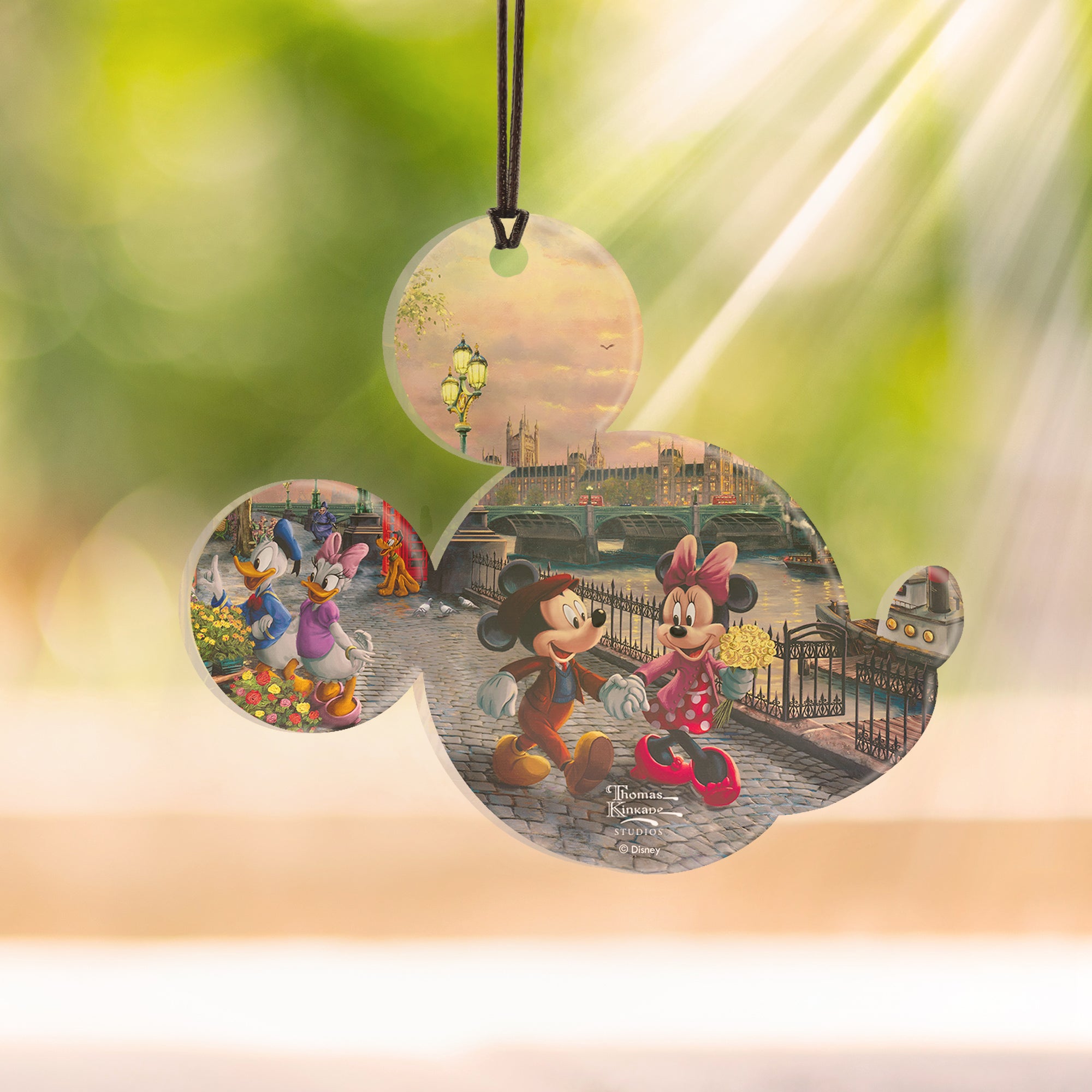 Disney (Mickey and Minnie Mouse in London) Hanging Acrylic Print ACPMICKEY789