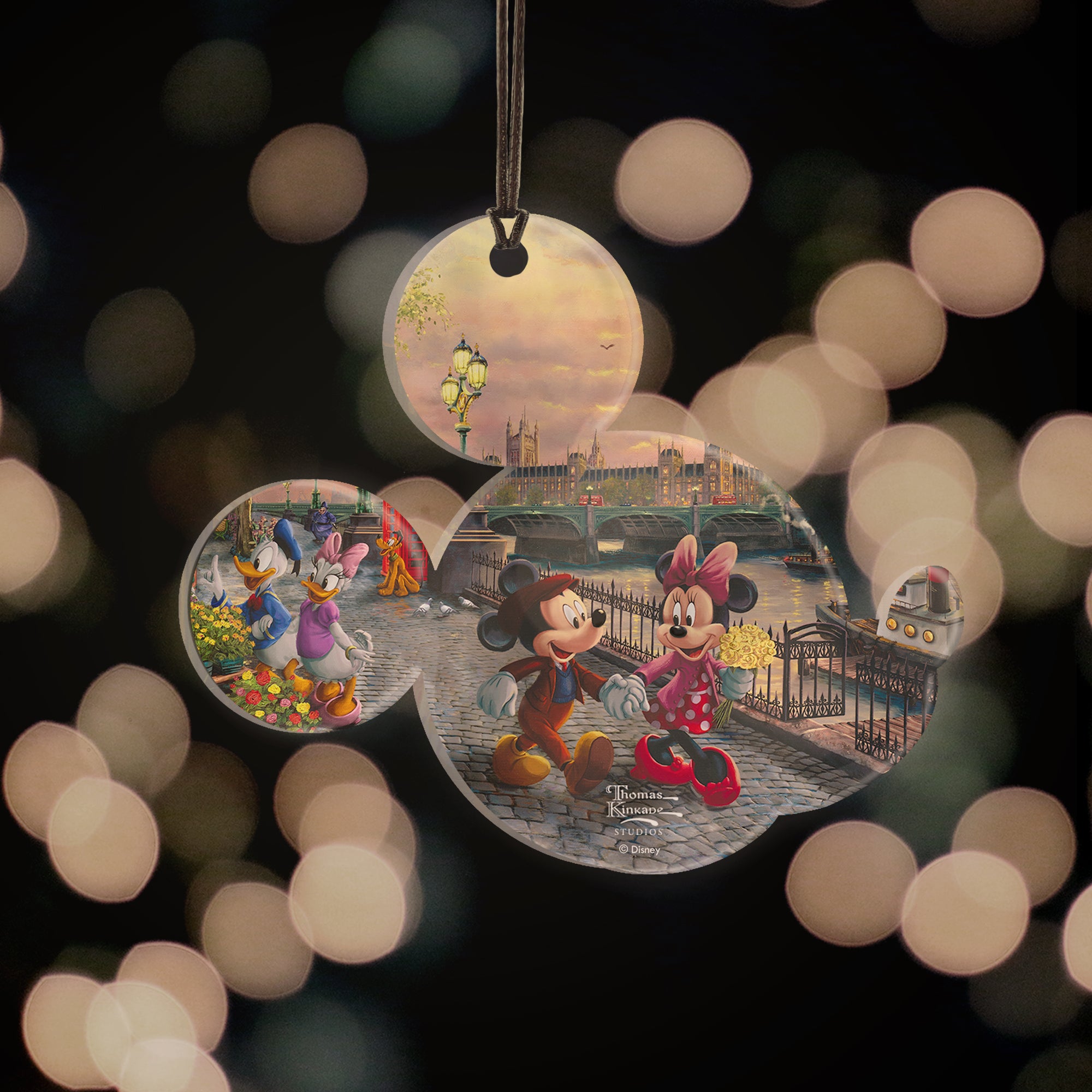 Disney (Mickey and Minnie Mouse in London) Hanging Acrylic Print ACPMICKEY789