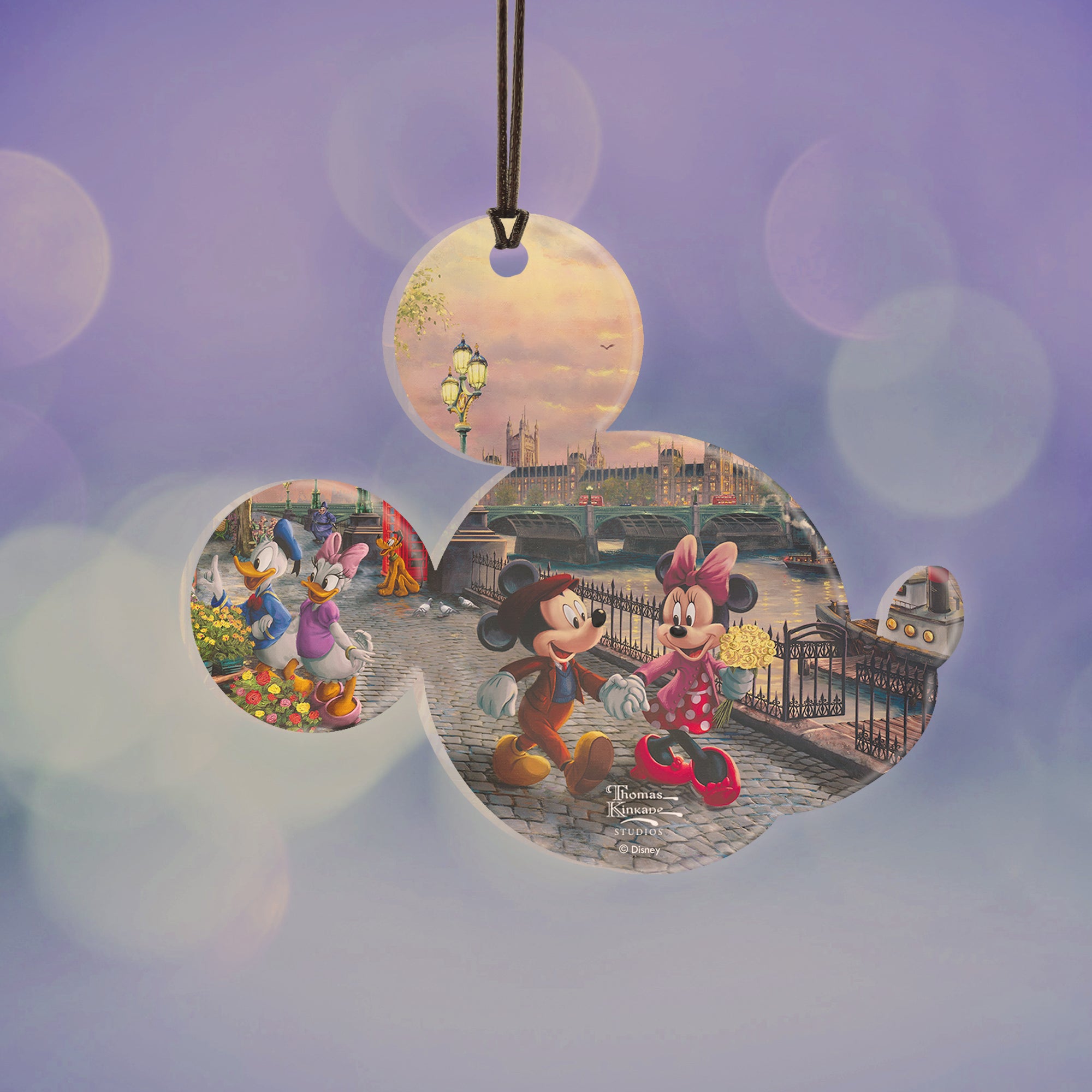 Disney (Mickey and Minnie Mouse in London) Hanging Acrylic Print ACPMICKEY789