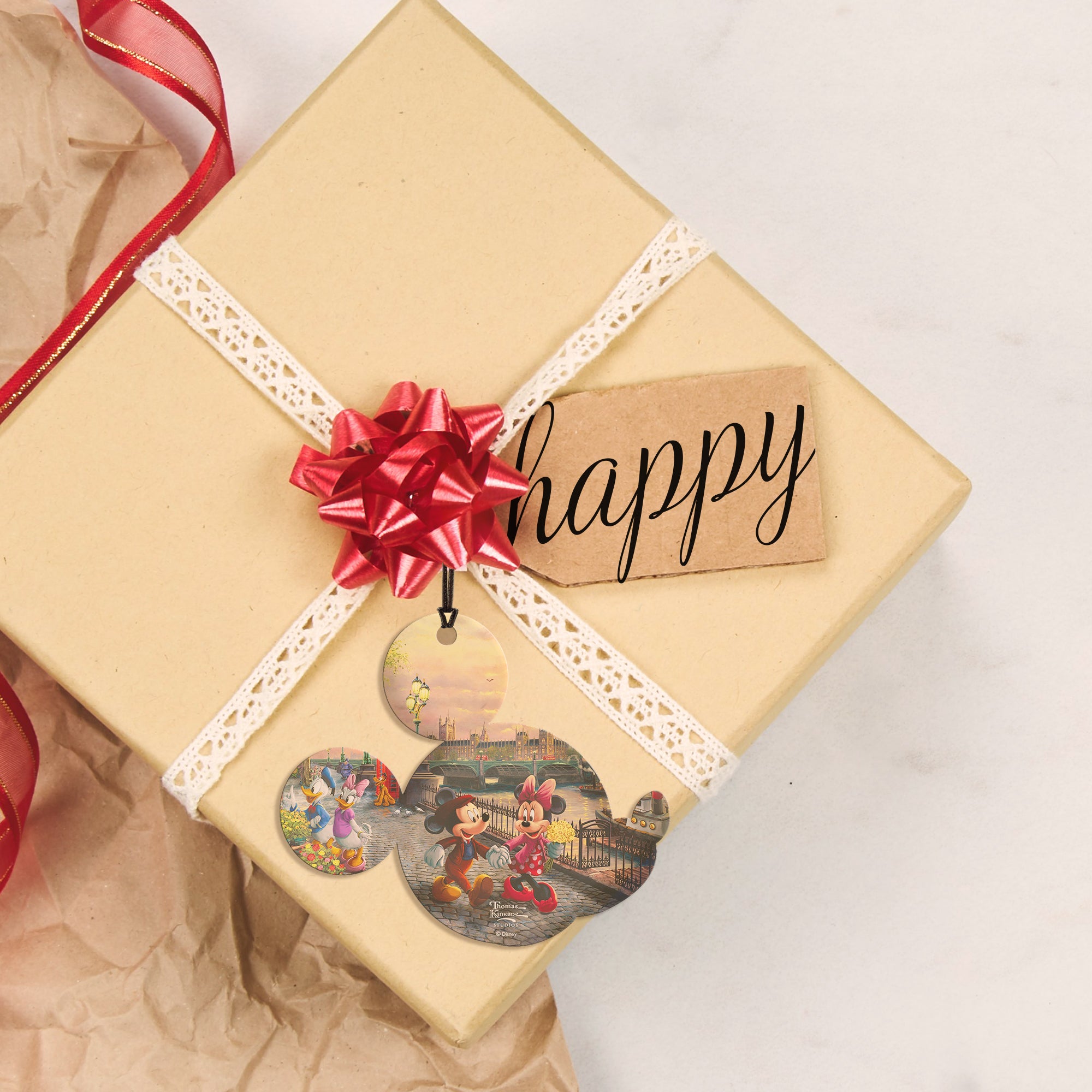 Disney (Mickey and Minnie Mouse in London) Hanging Acrylic Print ACPMICKEY789