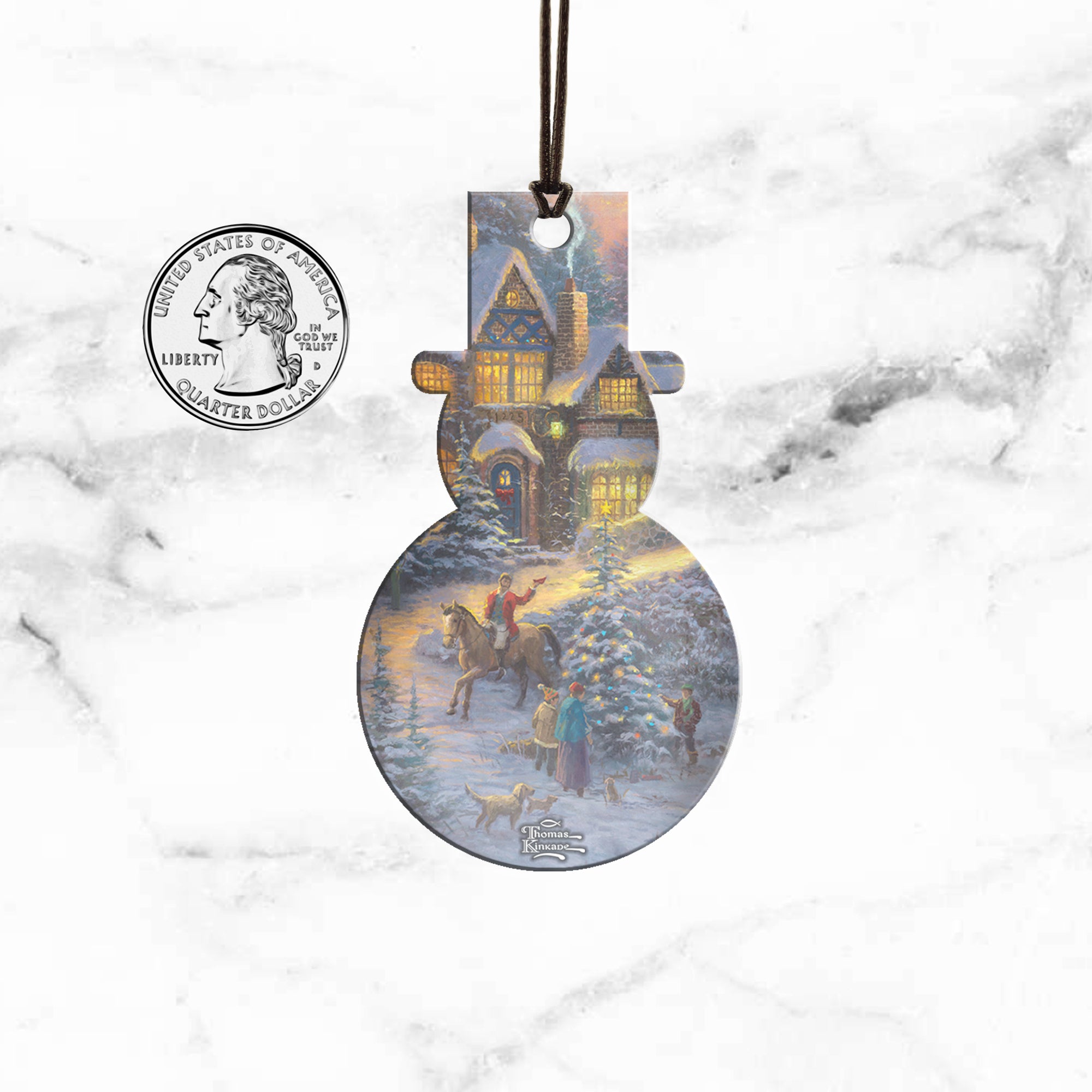 Thomas Kinkade Studios (The Spirit Of Christmas) Hanging Acrylic Print ACPSNOW227