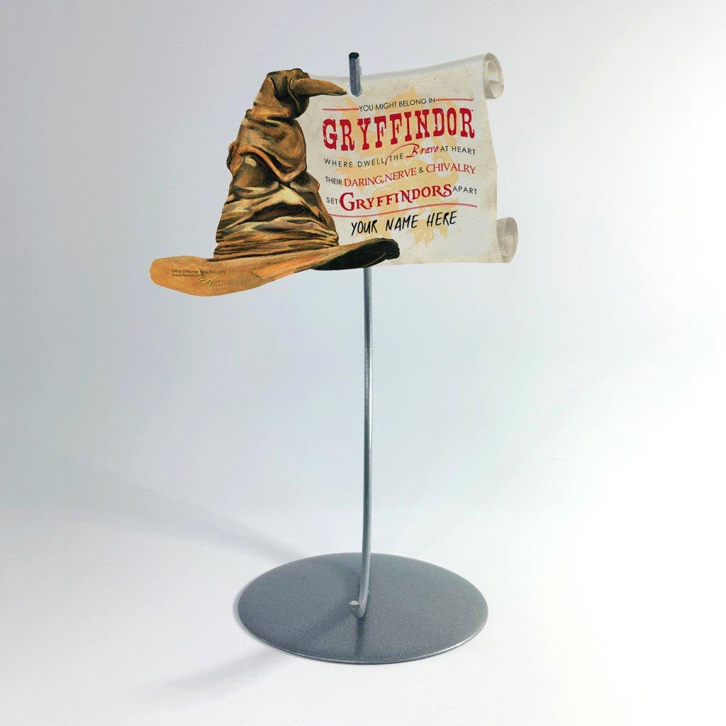 Harry Potter (Sorting Hat Gryffindor – Personalized) Sorting Hat and Scroll-Shaped Acrylic Print ACPSORT270