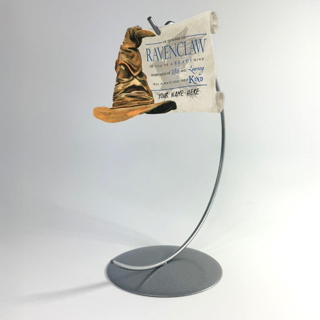 Harry Potter (Sorting Hat Ravenclaw – Personalized) Sorting Hat and Scroll-Shaped Acrylic Print ACPSORT272