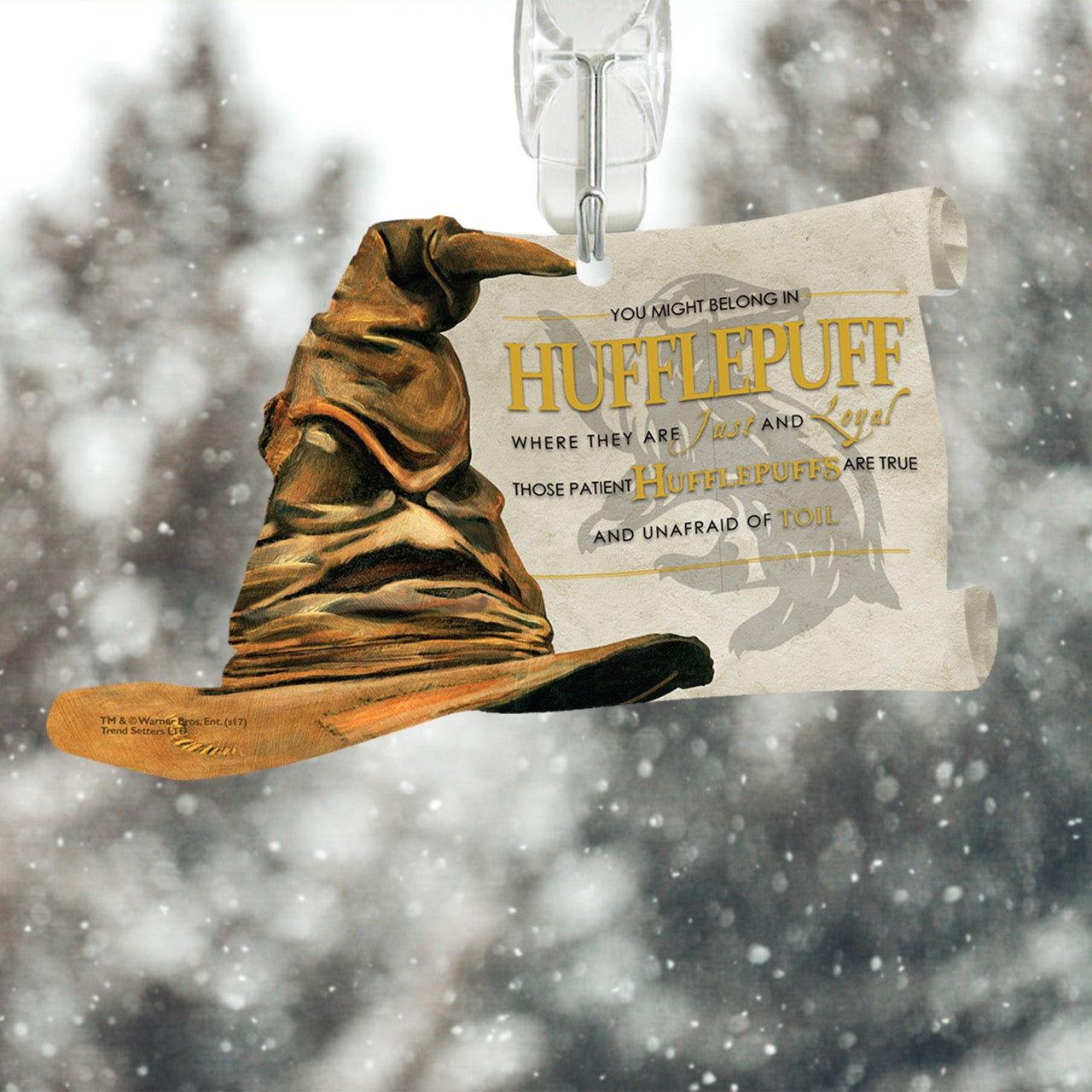 Harry Potter (Sorting Hat – Hufflepuff) Sorting Hat and Scroll-Shaped Acrylic Print ACPSORT289