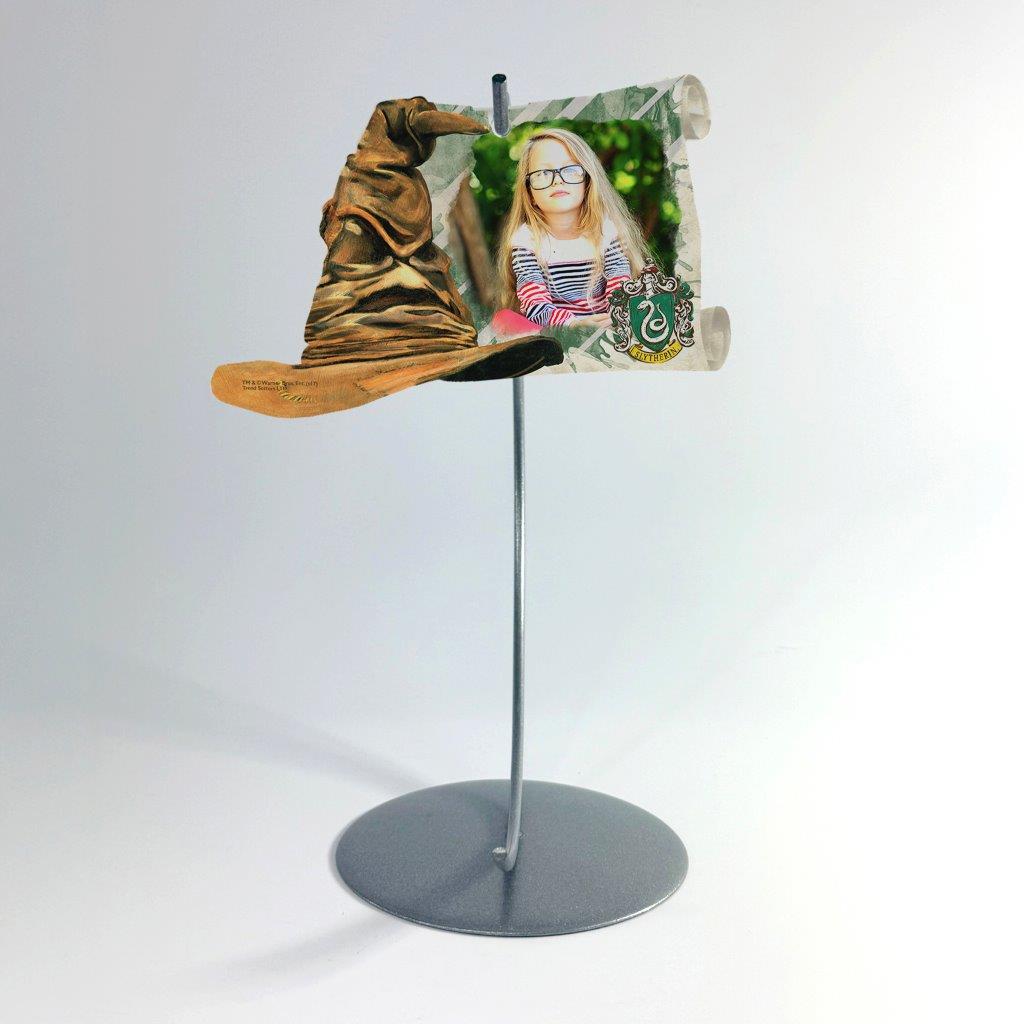 Harry Potter (Sorting Hat Slytherin Crest – Personalized Photo Upload) Sorting Hat and Scroll-Shaped Acrylic Print ACPSORTU275