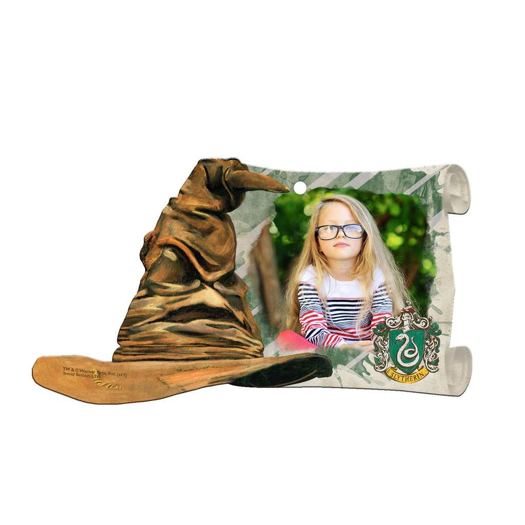 Harry Potter (Sorting Hat Slytherin Crest – Personalized Photo Upload) Sorting Hat and Scroll-Shaped Acrylic Print ACPSORTU275