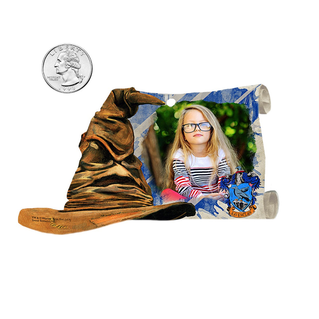 Harry Potter (Sorting Hat Ravenclaw Crest – Personalized Photo Upload) Sorting Hat and Scroll-Shaped Acrylic Print ACPSORTU276