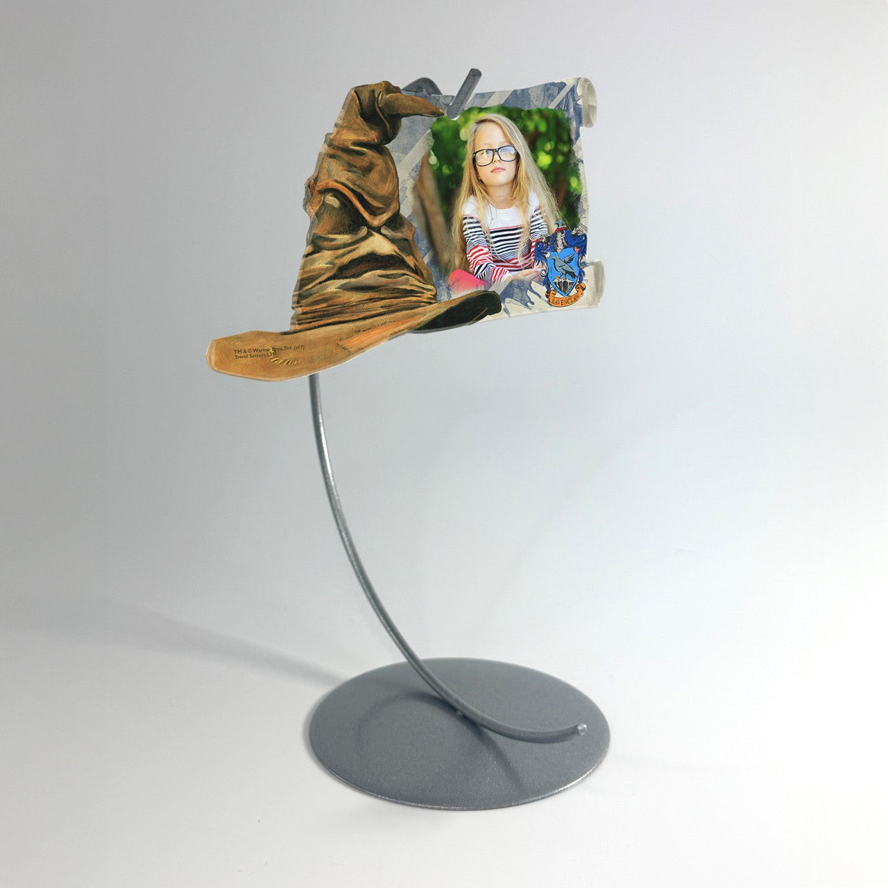 Harry Potter (Sorting Hat Ravenclaw Crest – Personalized Photo Upload) Sorting Hat and Scroll-Shaped Acrylic Print ACPSORTU276