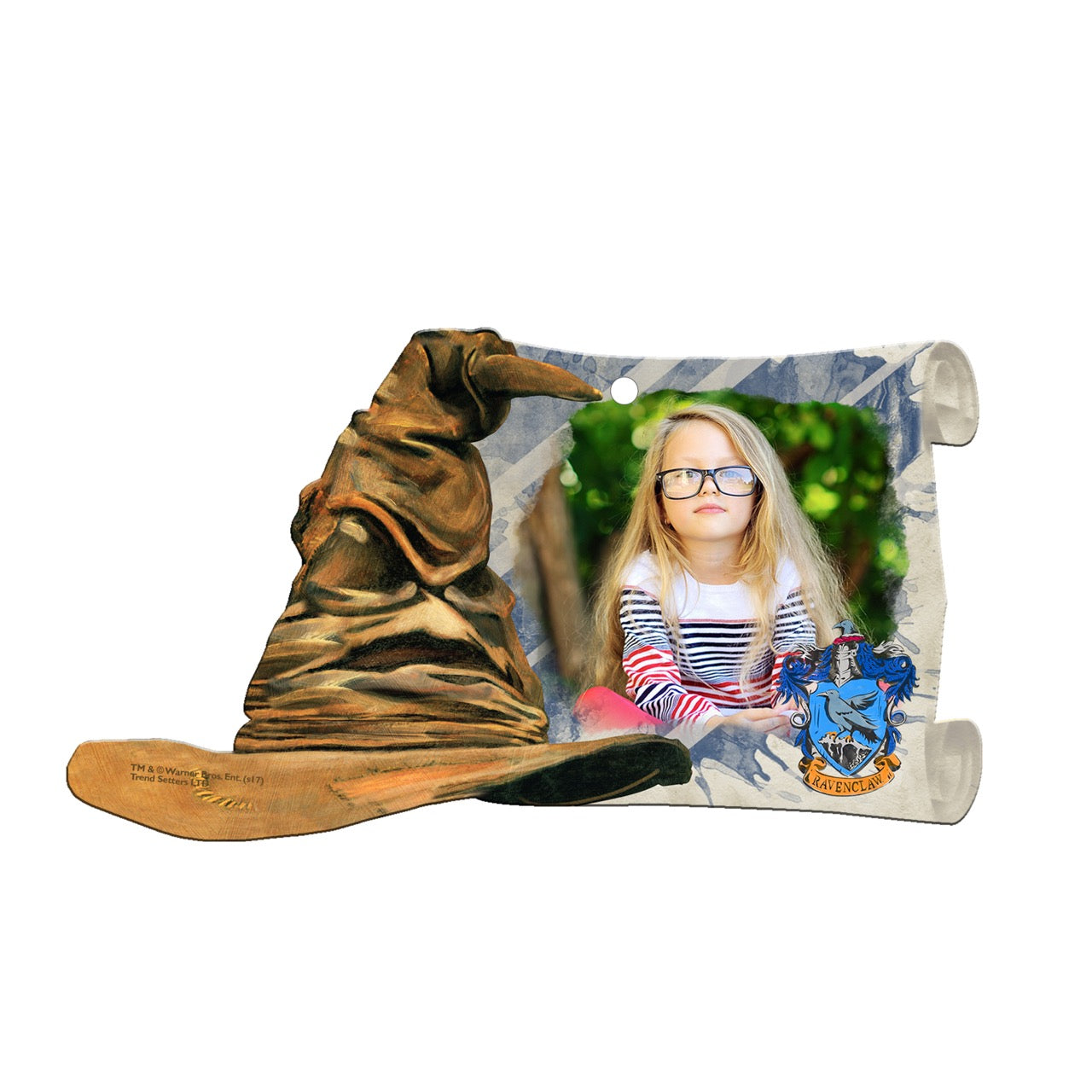 Harry Potter (Sorting Hat Ravenclaw Crest – Personalized Photo Upload) Sorting Hat and Scroll-Shaped Acrylic Print ACPSORTU276