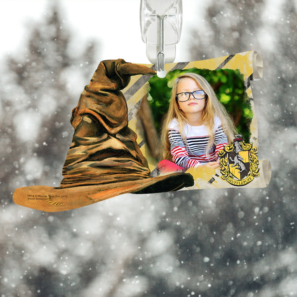 Harry Potter (Sorting Hat Hufflepuff Crest – Personalized Photo Upload) Sorting Hat and Scroll-Shaped Acrylic Print ACPSORTU277